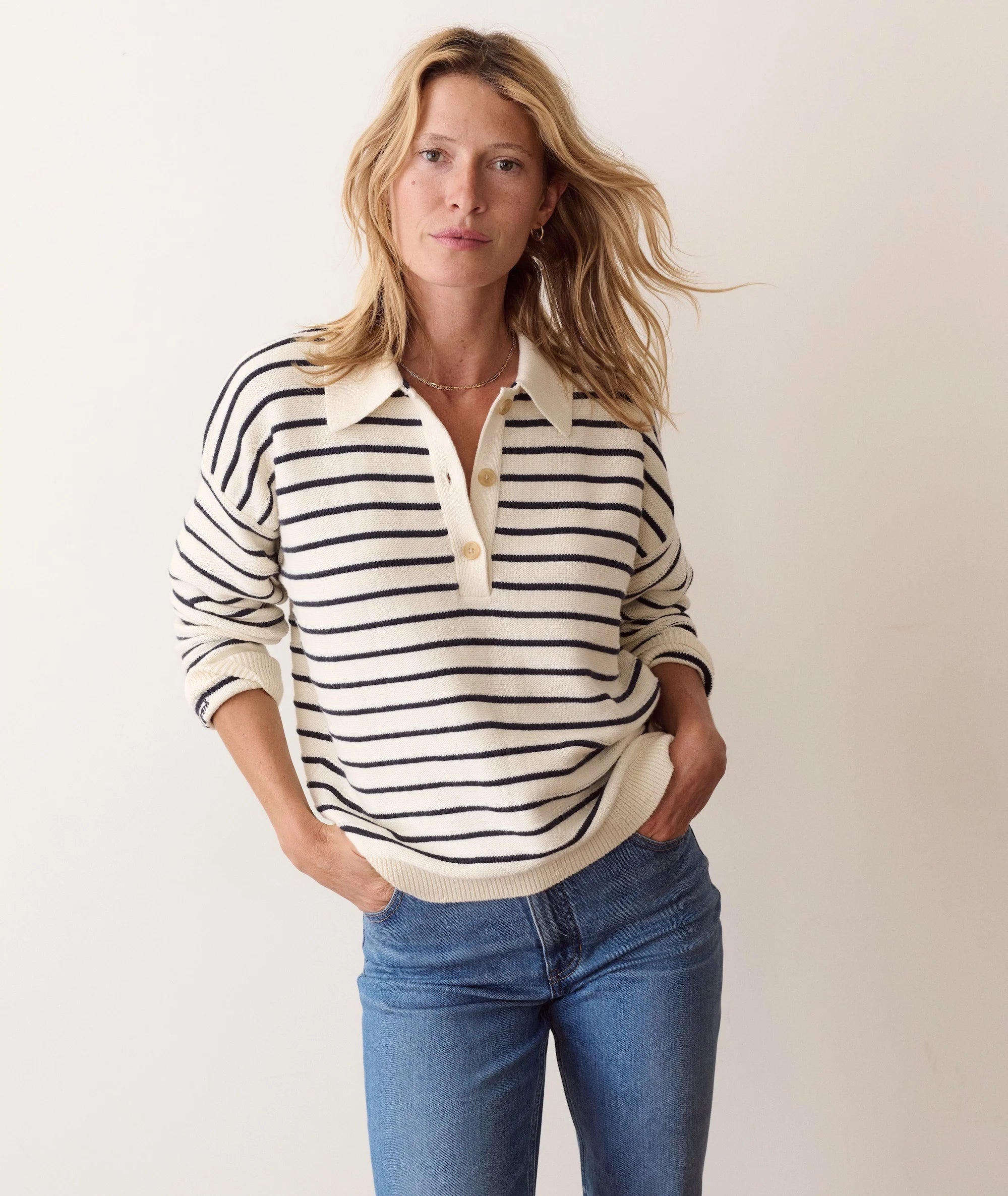 Marine Layer Valerie Polo Sweater