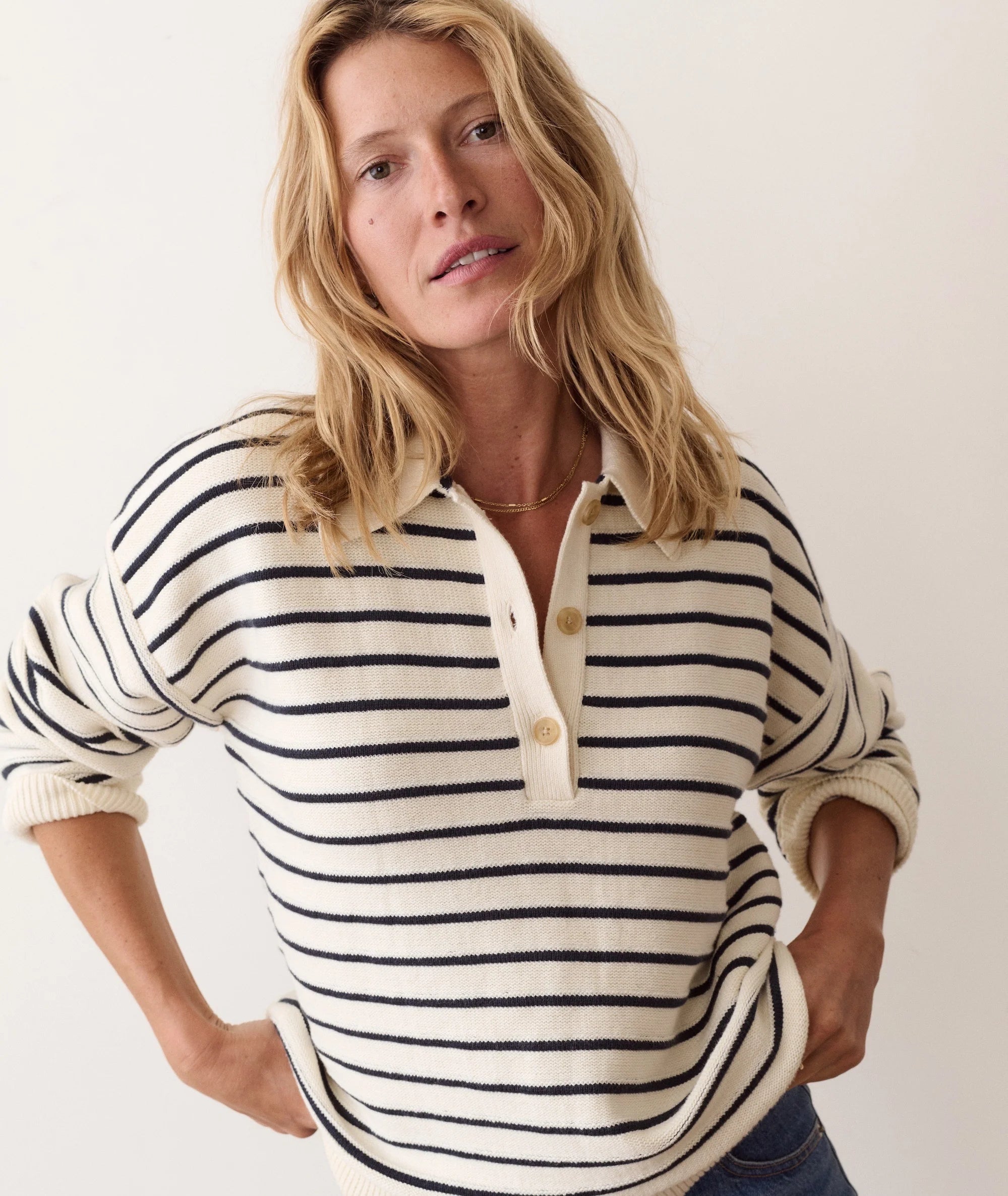 Marine Layer Valerie Polo Sweater