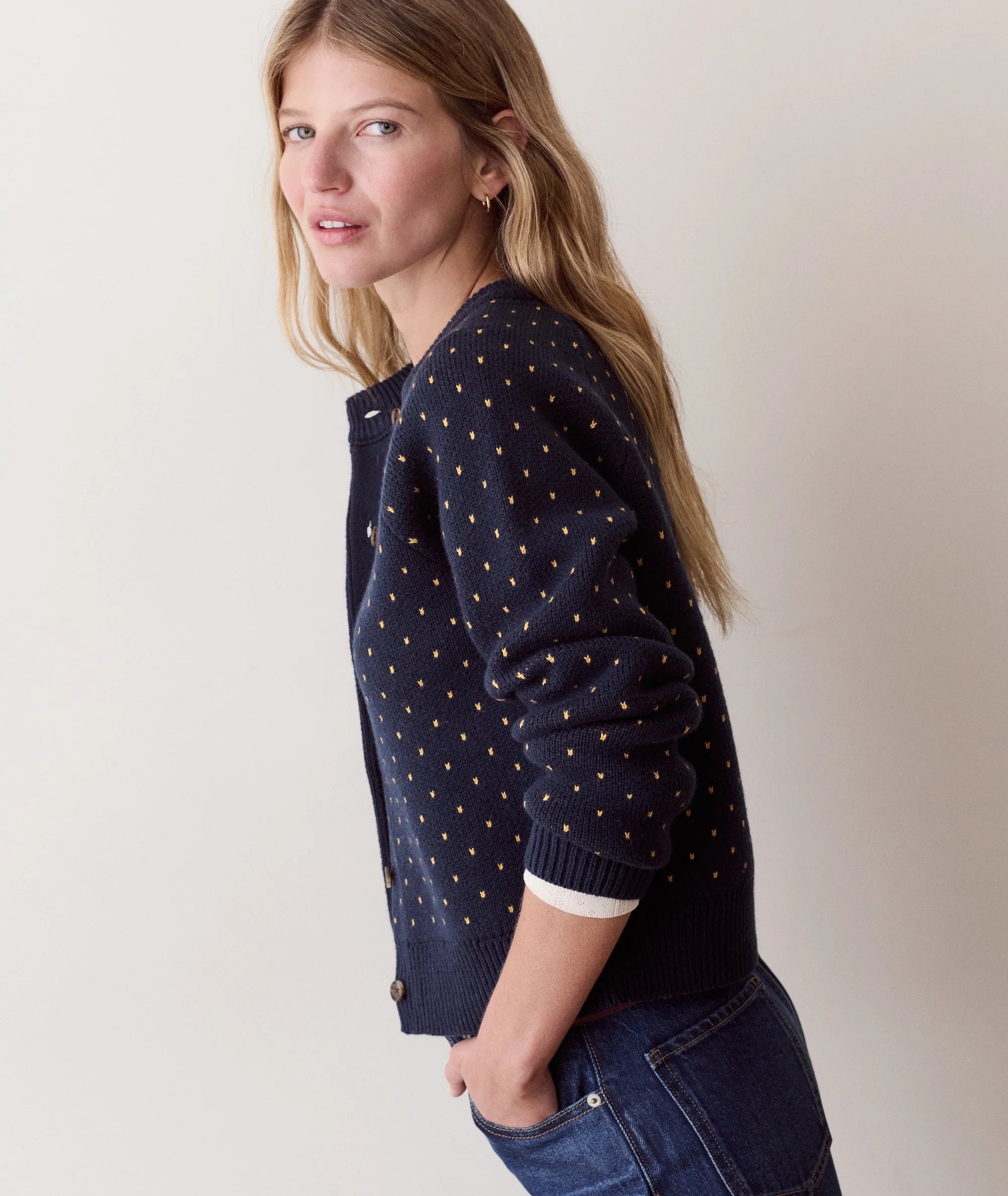 Marine Layer Iris Crewneck Cardigan