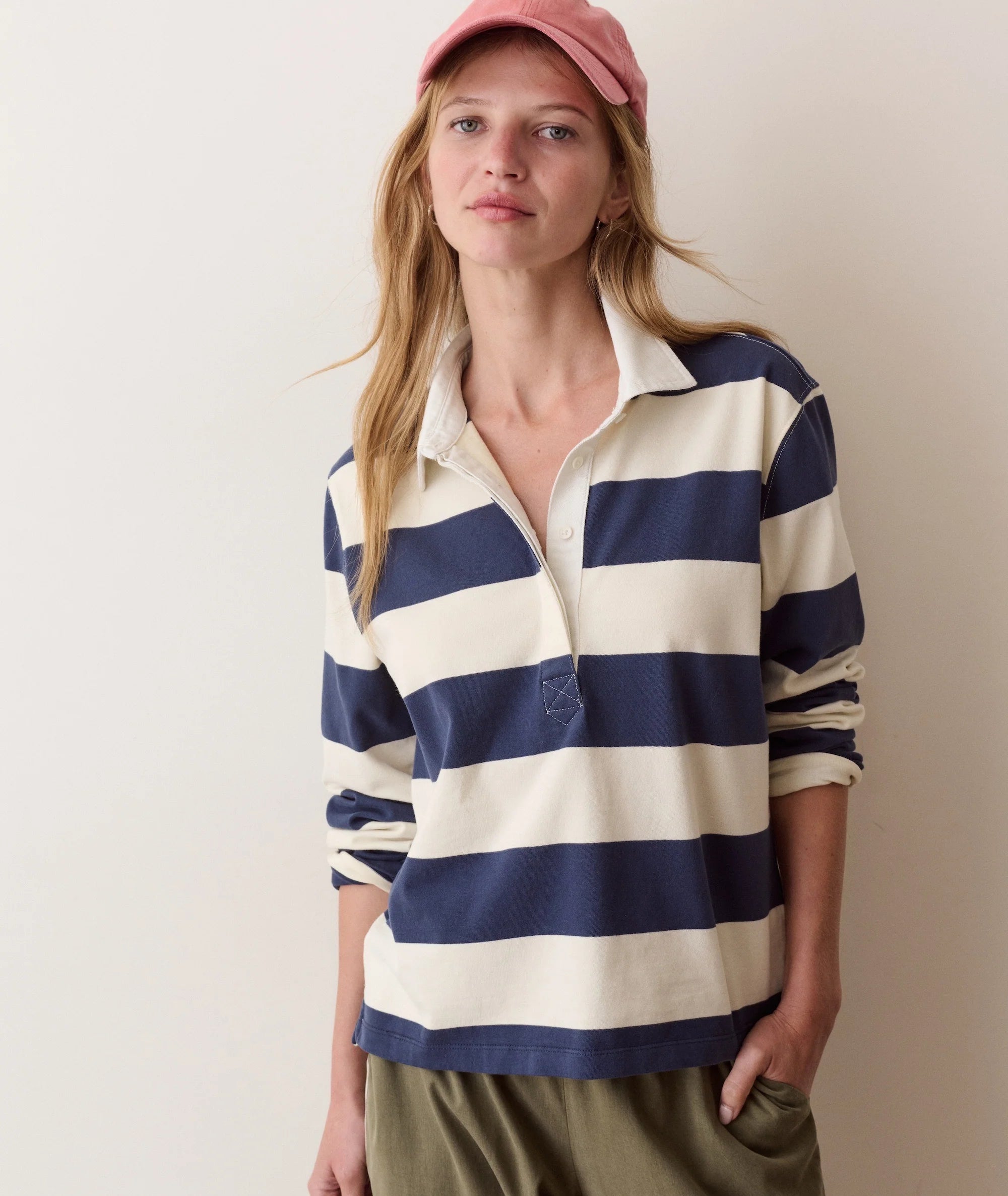 Marine Layer Miracle Jersey Rugby Polo