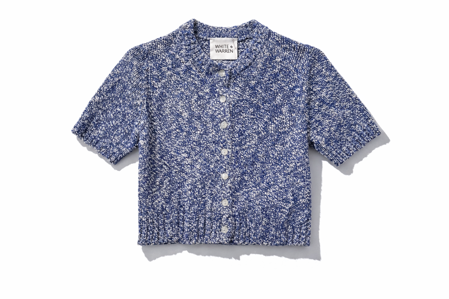 White + Warren Marled Cotton Blend Top 21785