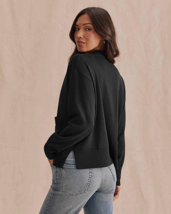 Splendid Georgie Lace Trim Cardi RF6K800