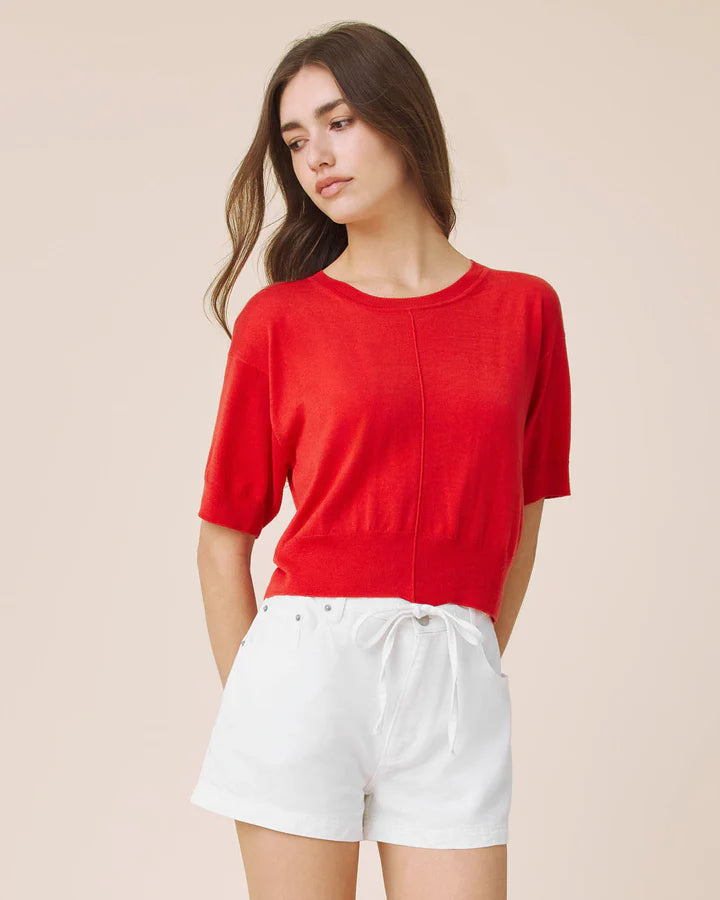 Splendid Erica Short Sleeve Sweater RM6S050