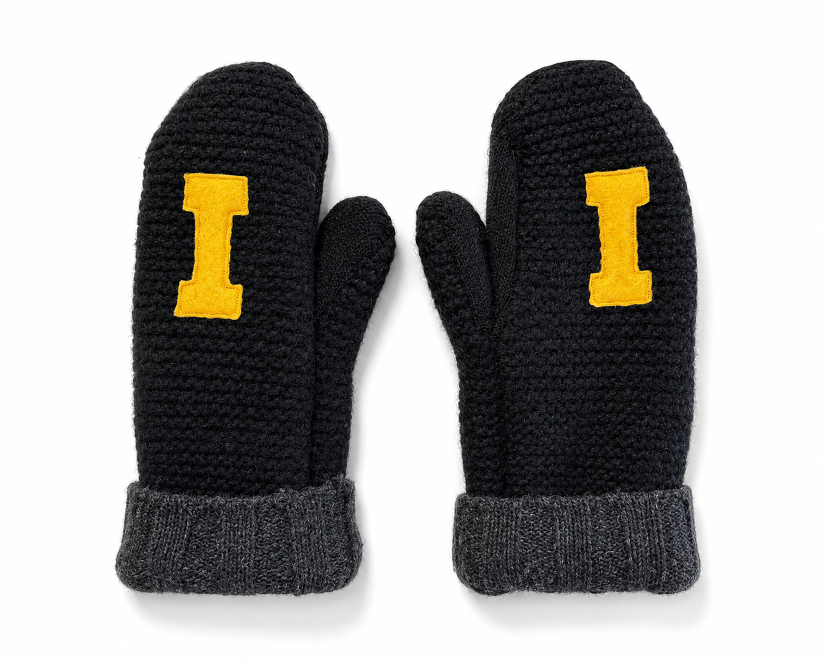 Catherine's Game Day "I" Embroidered Handmade Mittens