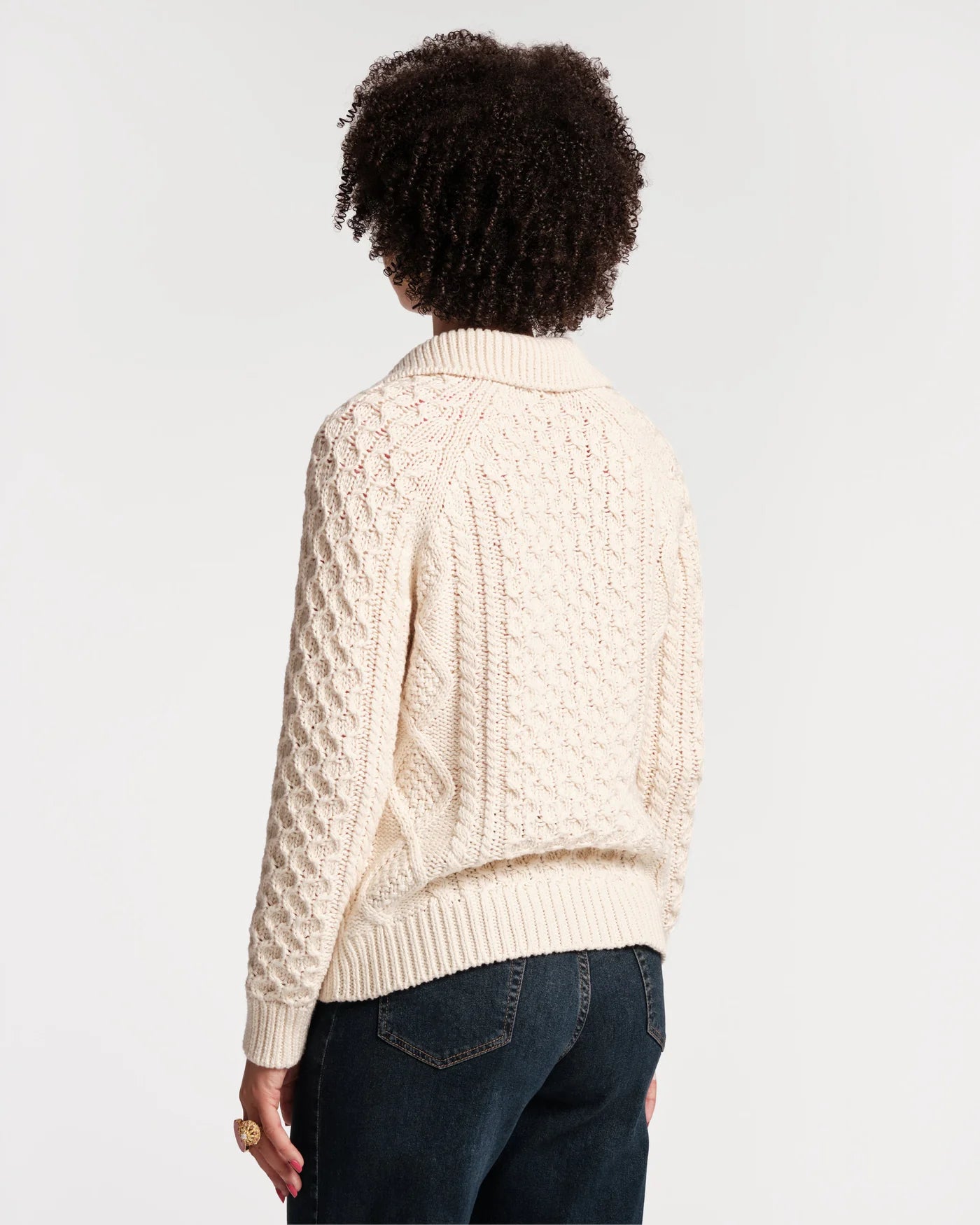 Frances Valentine Fisherman Cotton Cardigan