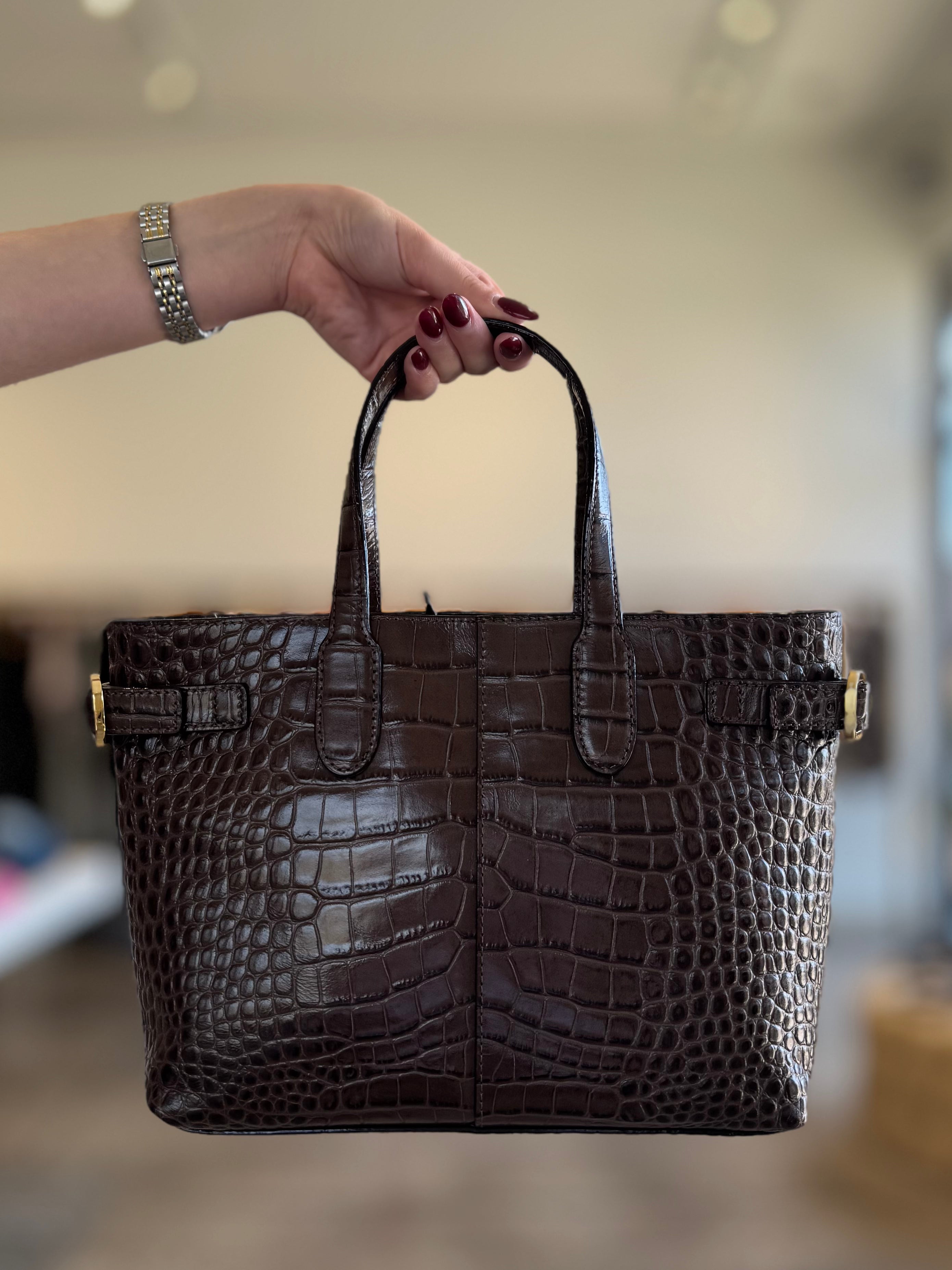 Frances Valentine Amalie Croc Tote