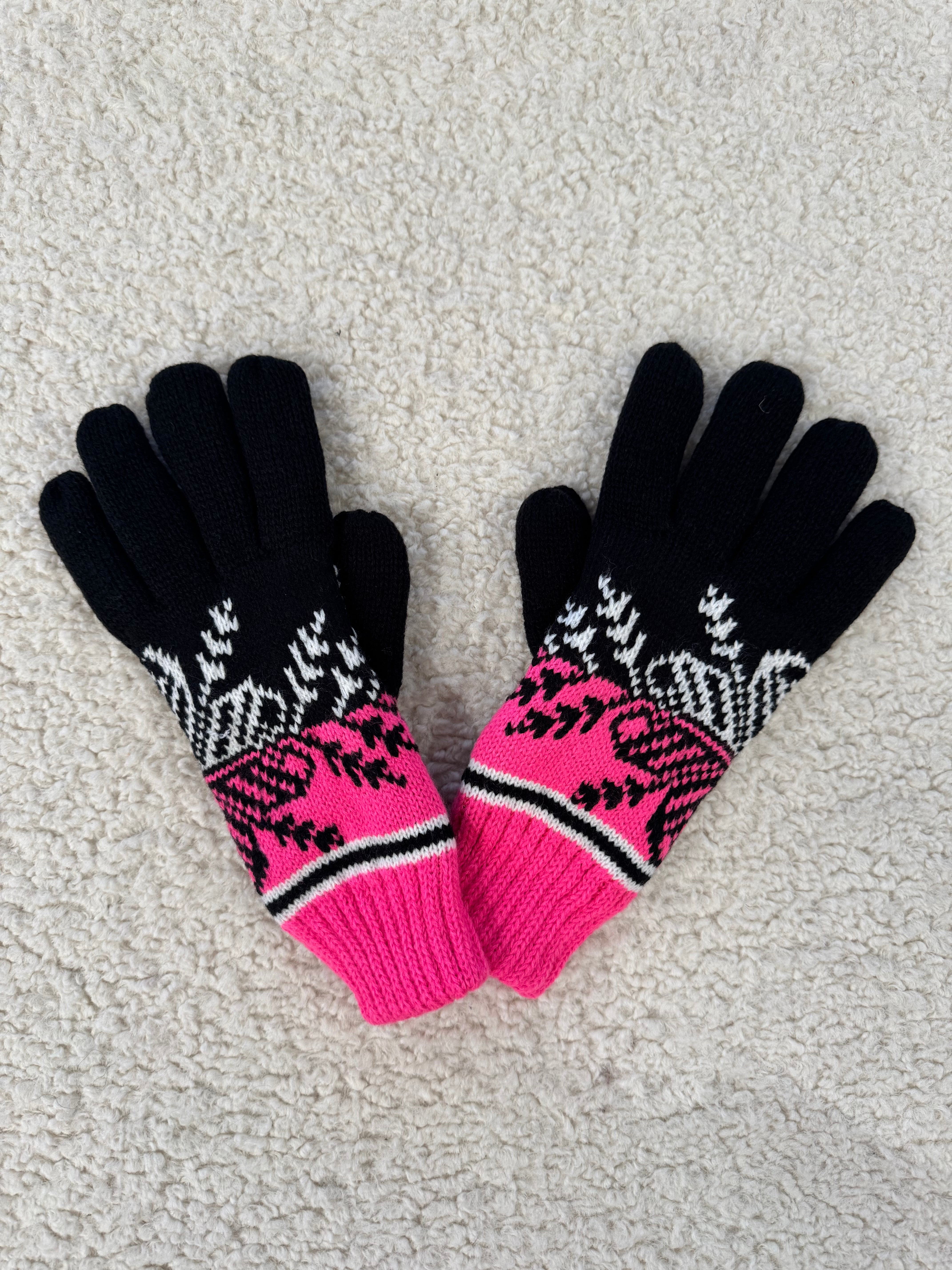 Somerville Alpine Gloves - Pink/Black