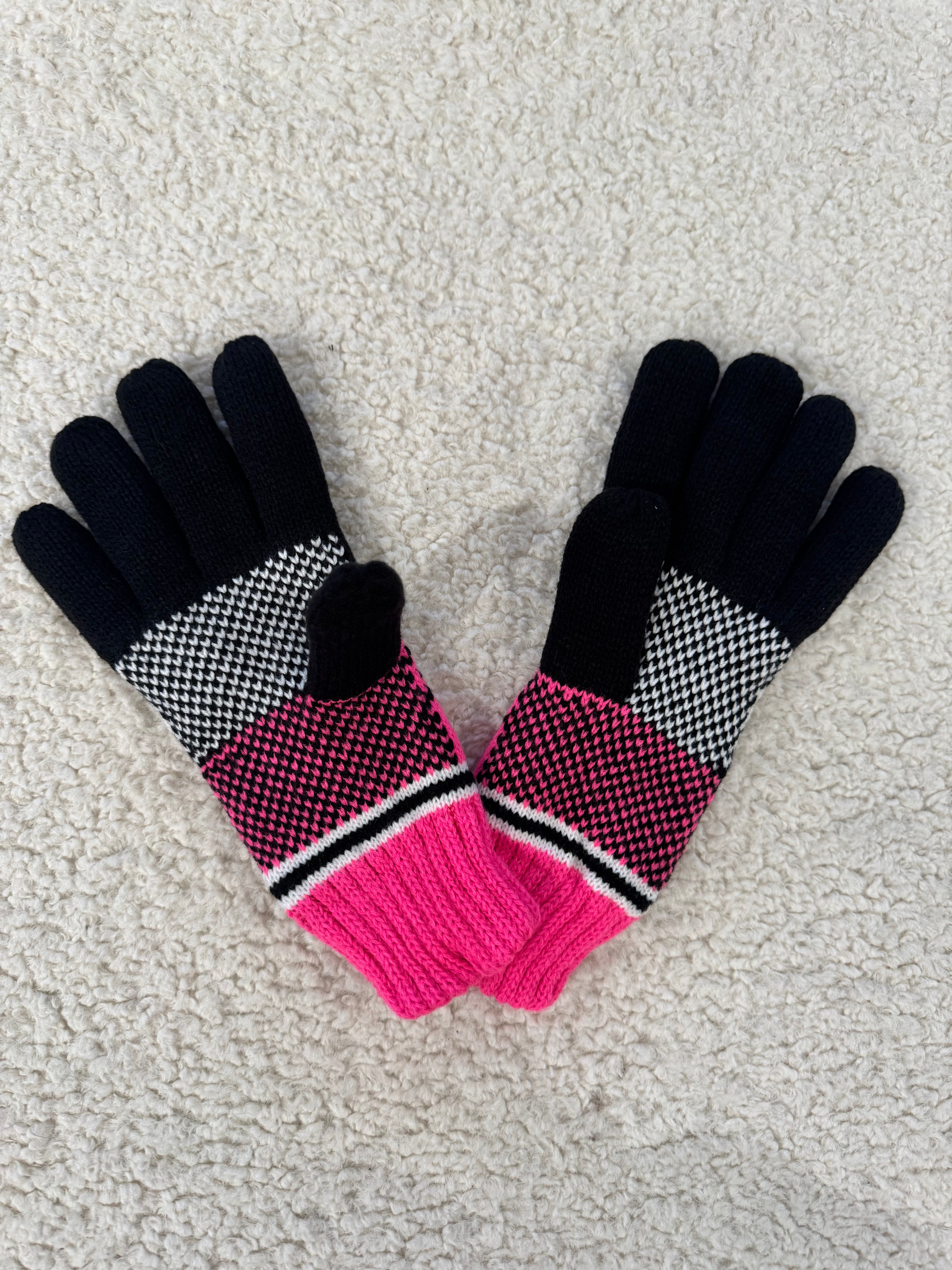 Somerville Alpine Gloves - Pink/Black
