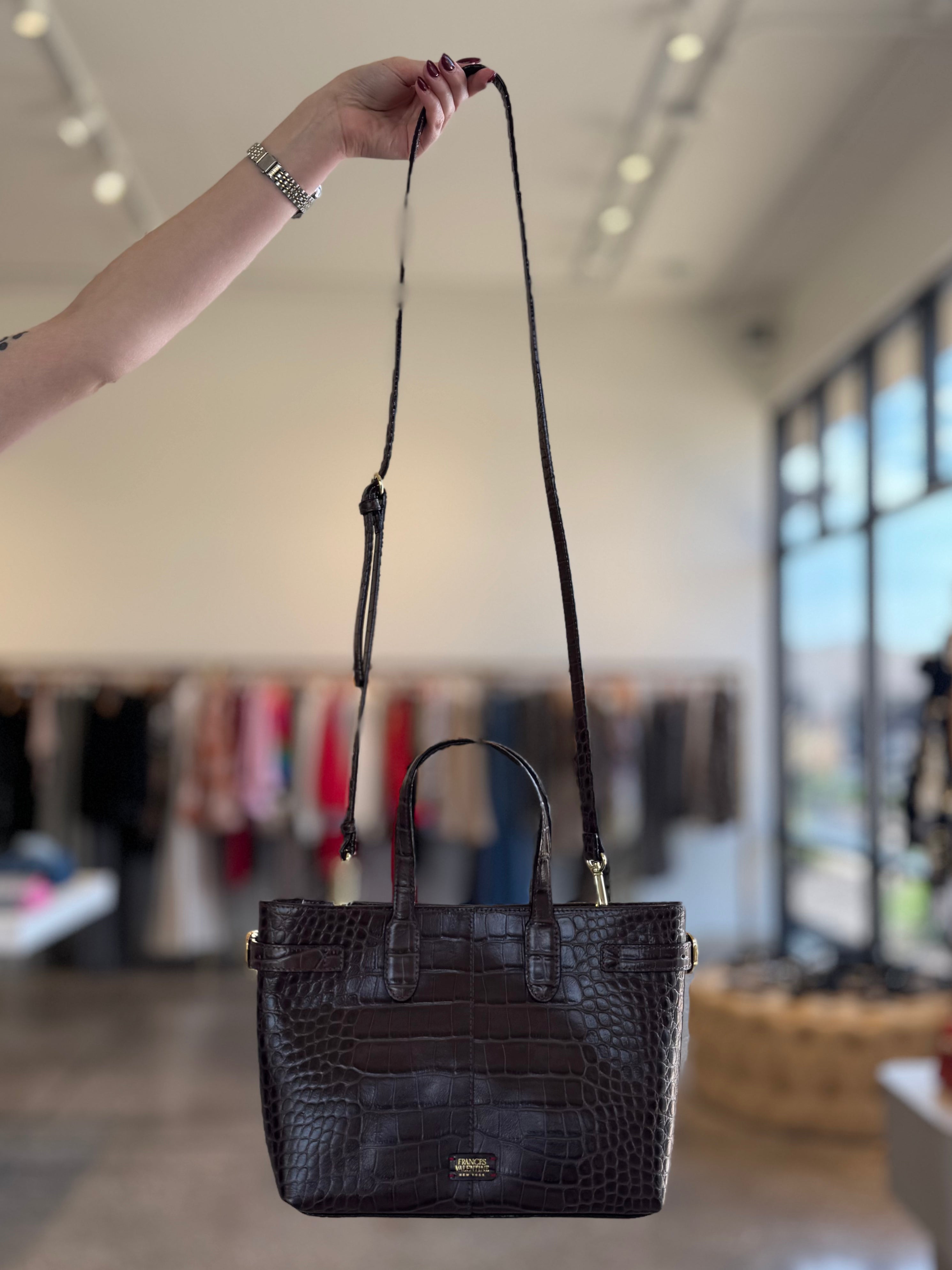 Frances Valentine Amalie Croc Tote