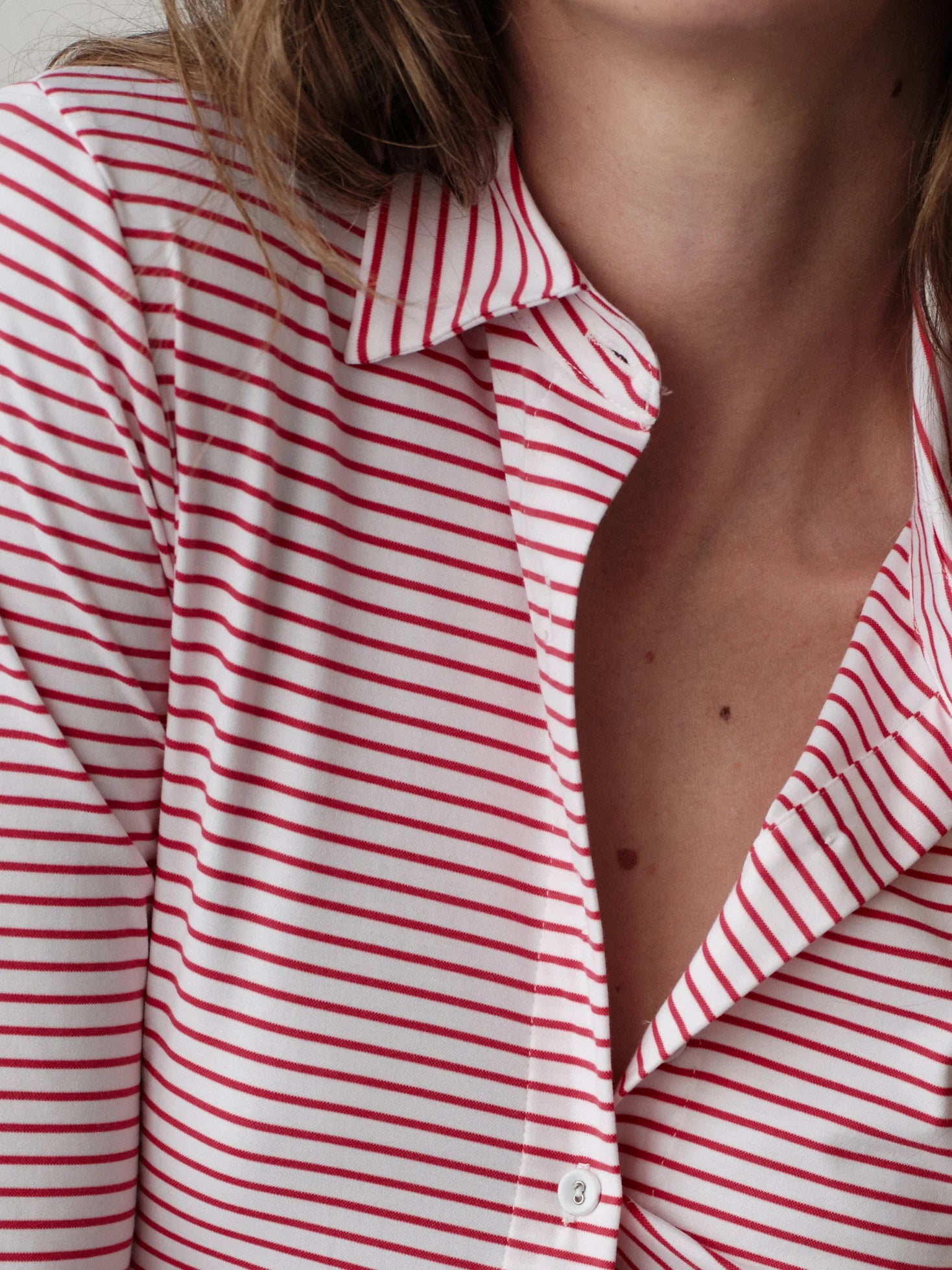 Cissa The Fitted Cotton Knit Blend Shirt