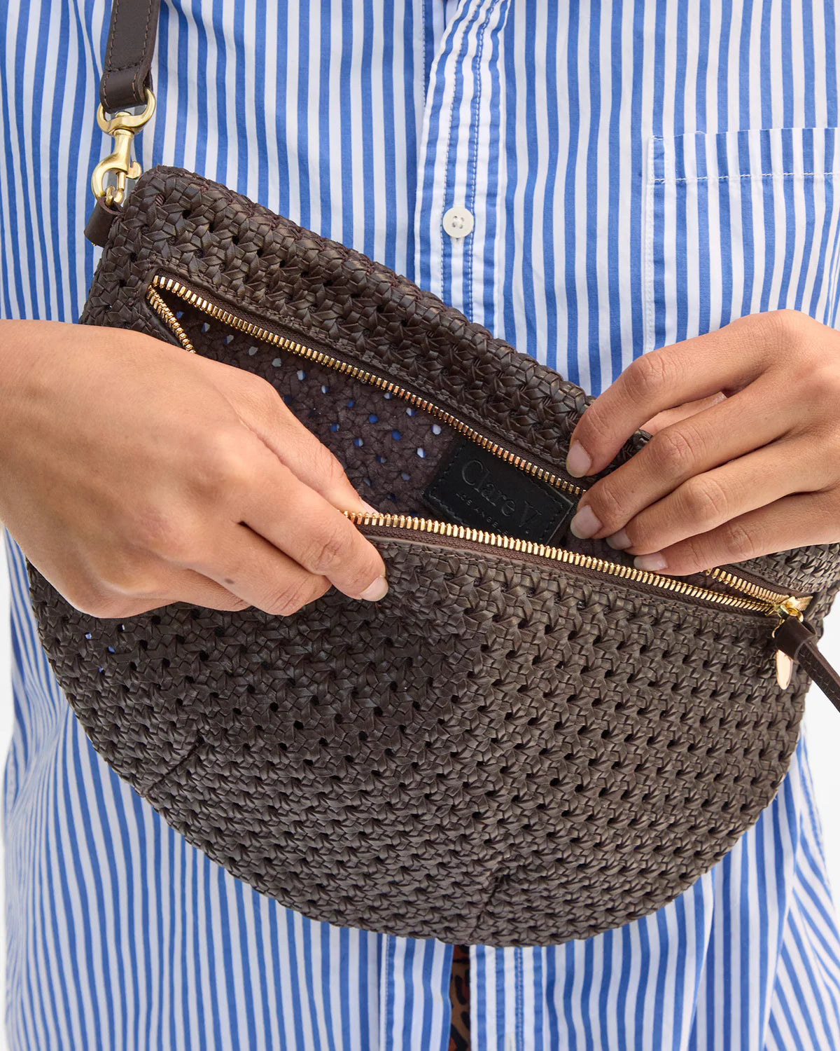 Clare V. Grande Fanny Rattan CVH100678
