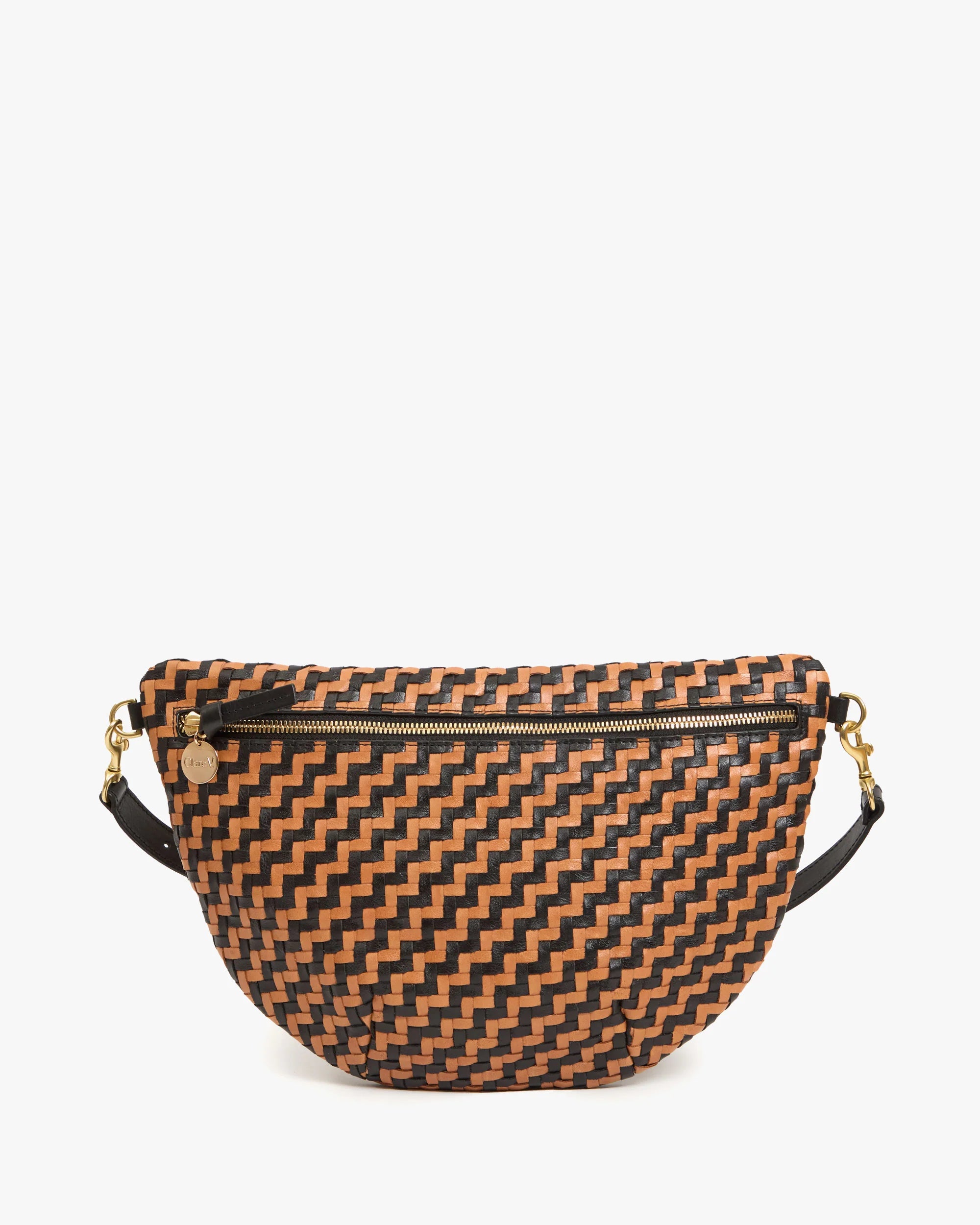 Clare V. Grande Fanny Woven Zig Zag