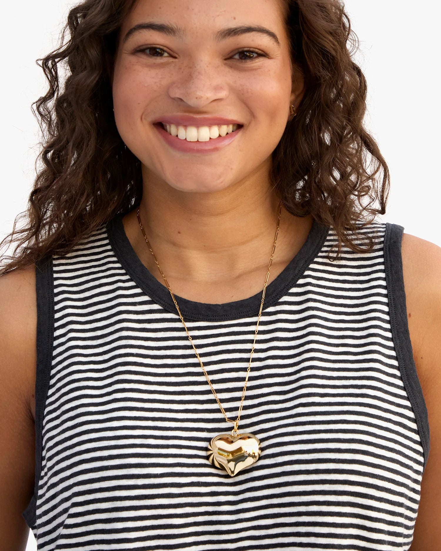 Clare V. Grande Mylar Heart Charm CVJ 1000658