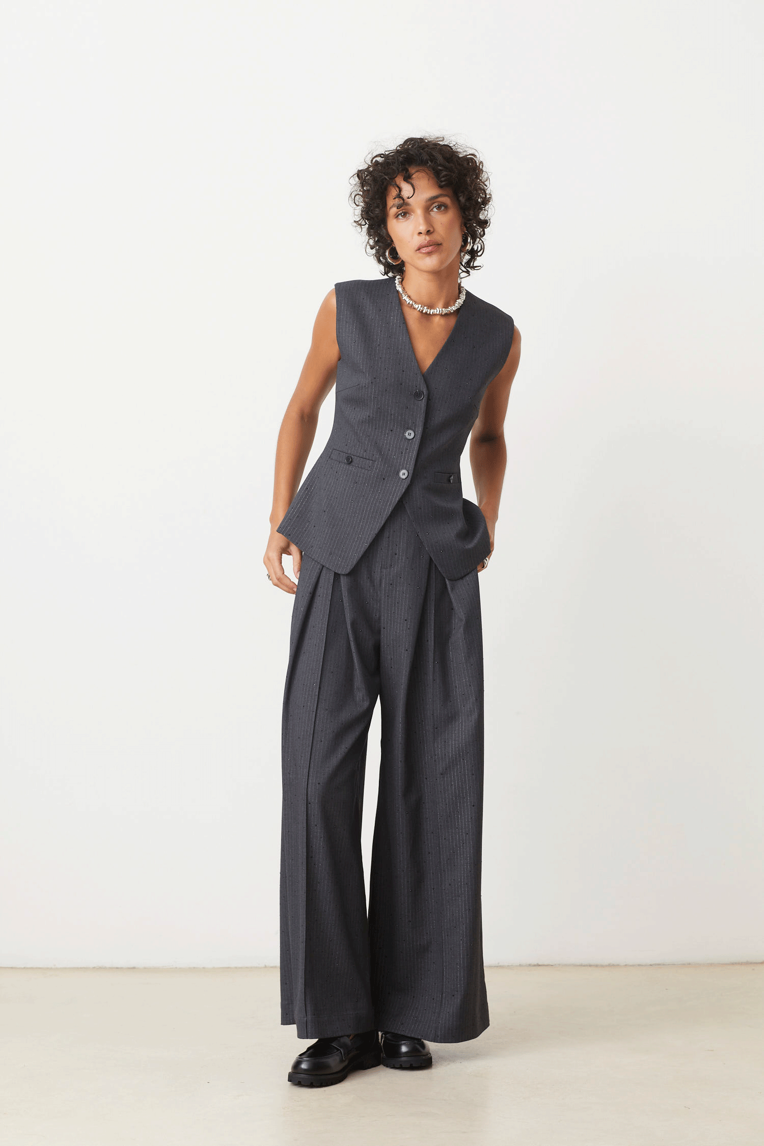 SUNCOO Julio Wide Leg Pants