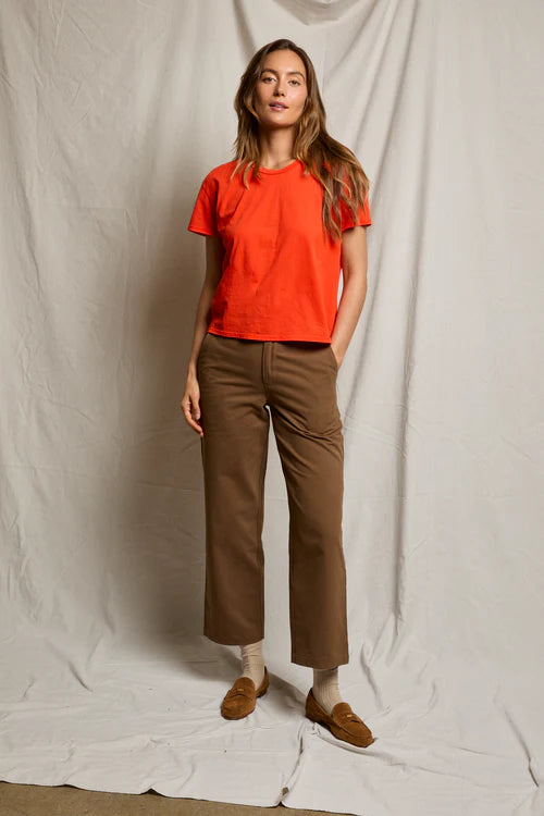 Perfect White Tee Harley Cotton Boxy Crewneck Tee