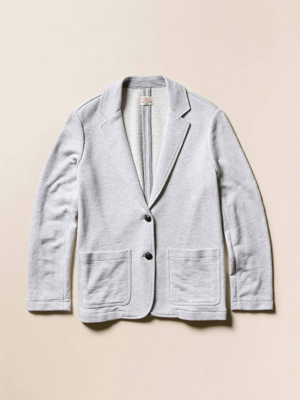 Faherty Inlet Knit Blazer - Heather Grey