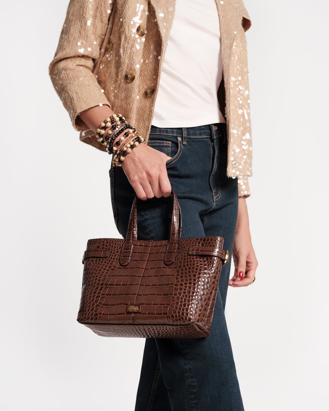 Frances Valentine Amalie Croc Tote