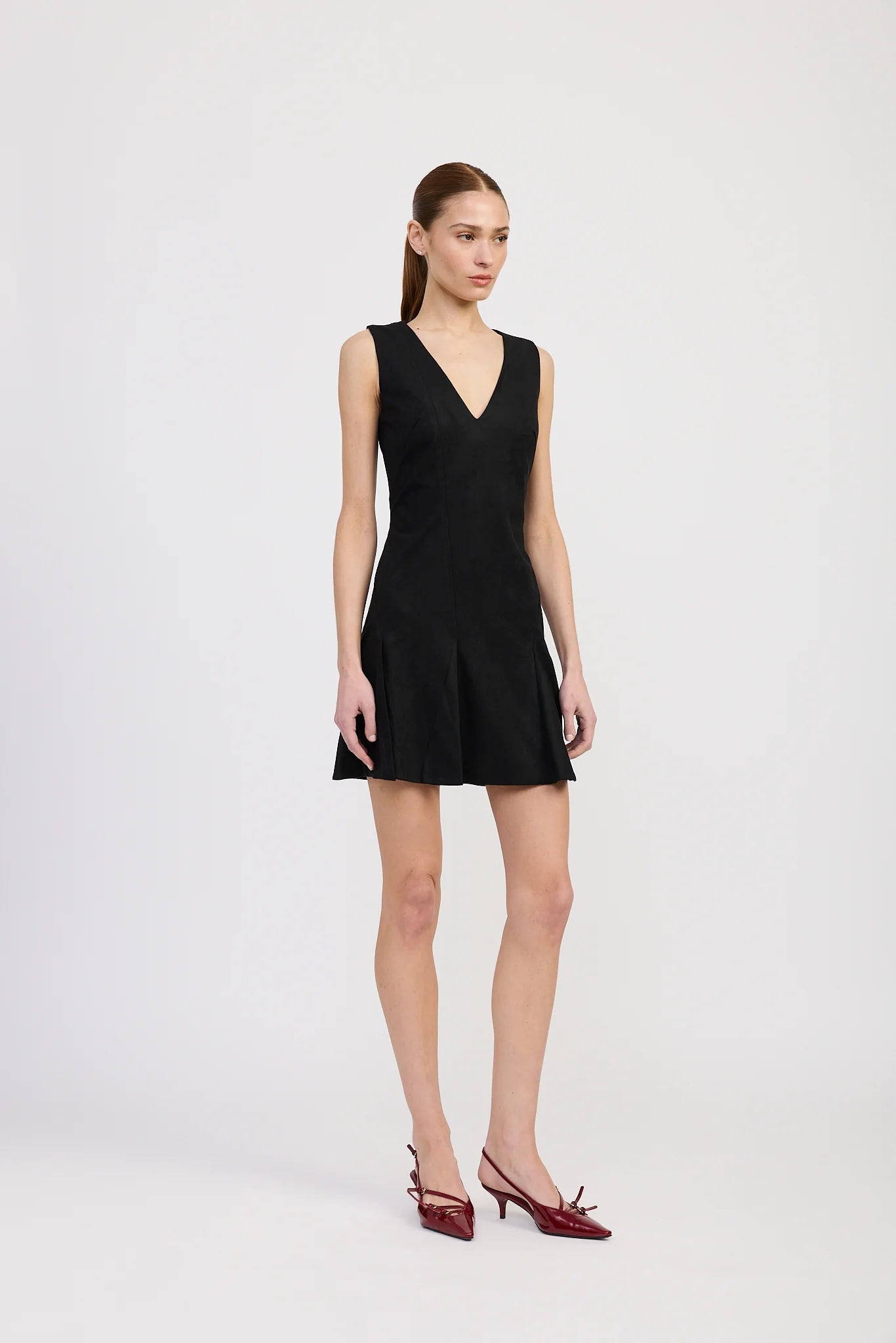 En Saison Nelly V-Neck Mini Dress