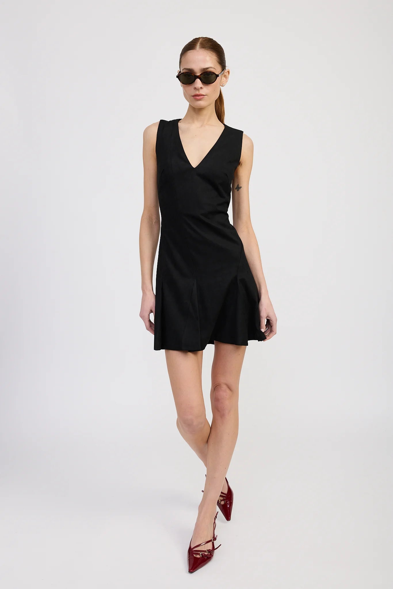 En Saison Nelly V-Neck Mini Dress
