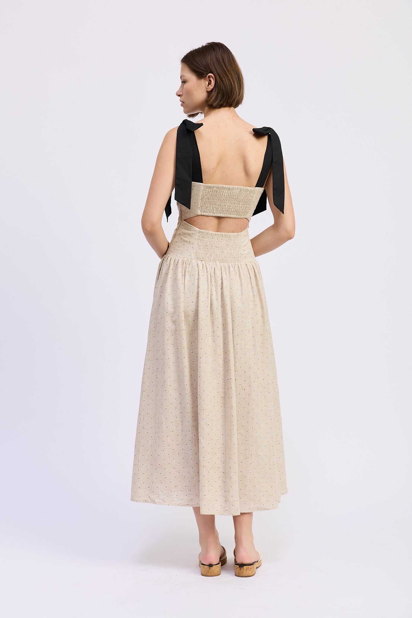 En Saison Emily Tie Shoulder Dress