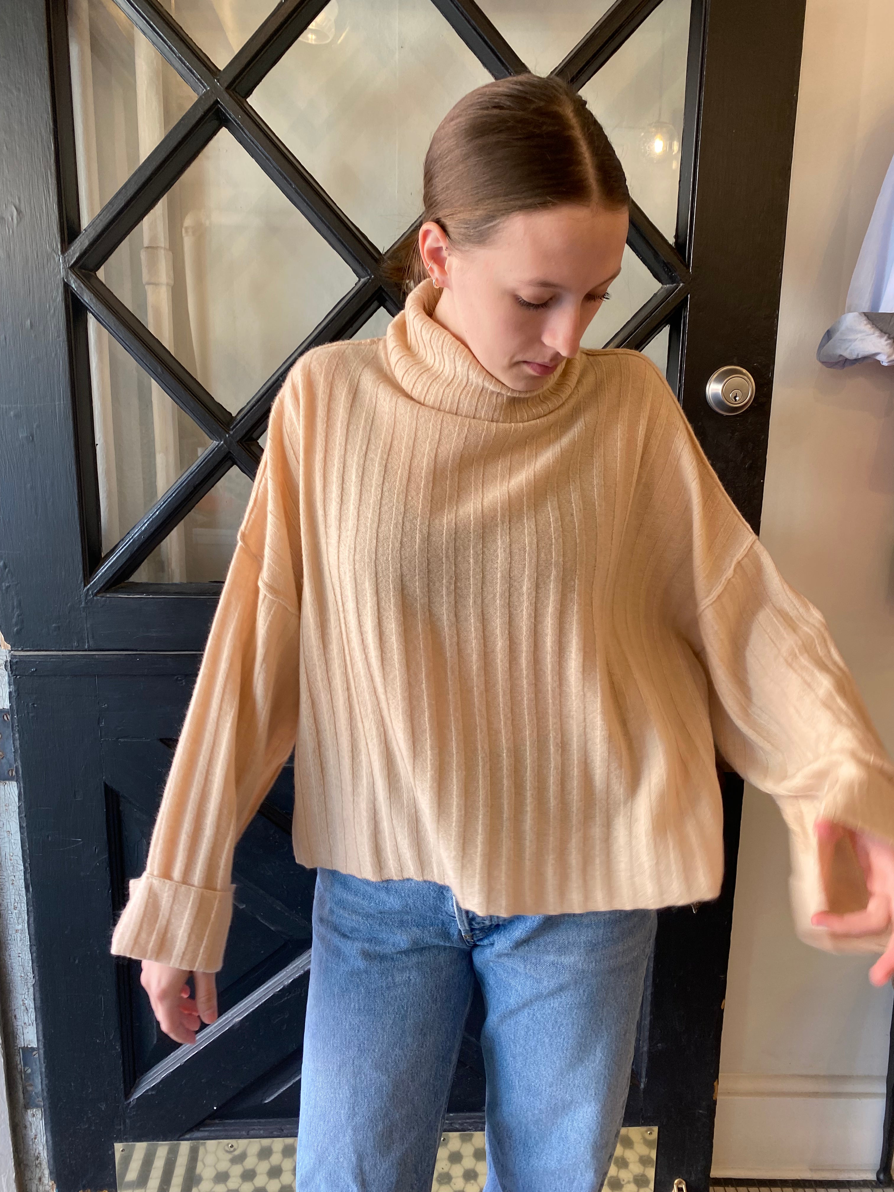 Catherine's Private Label Rosie Ribbed Roll Sweater