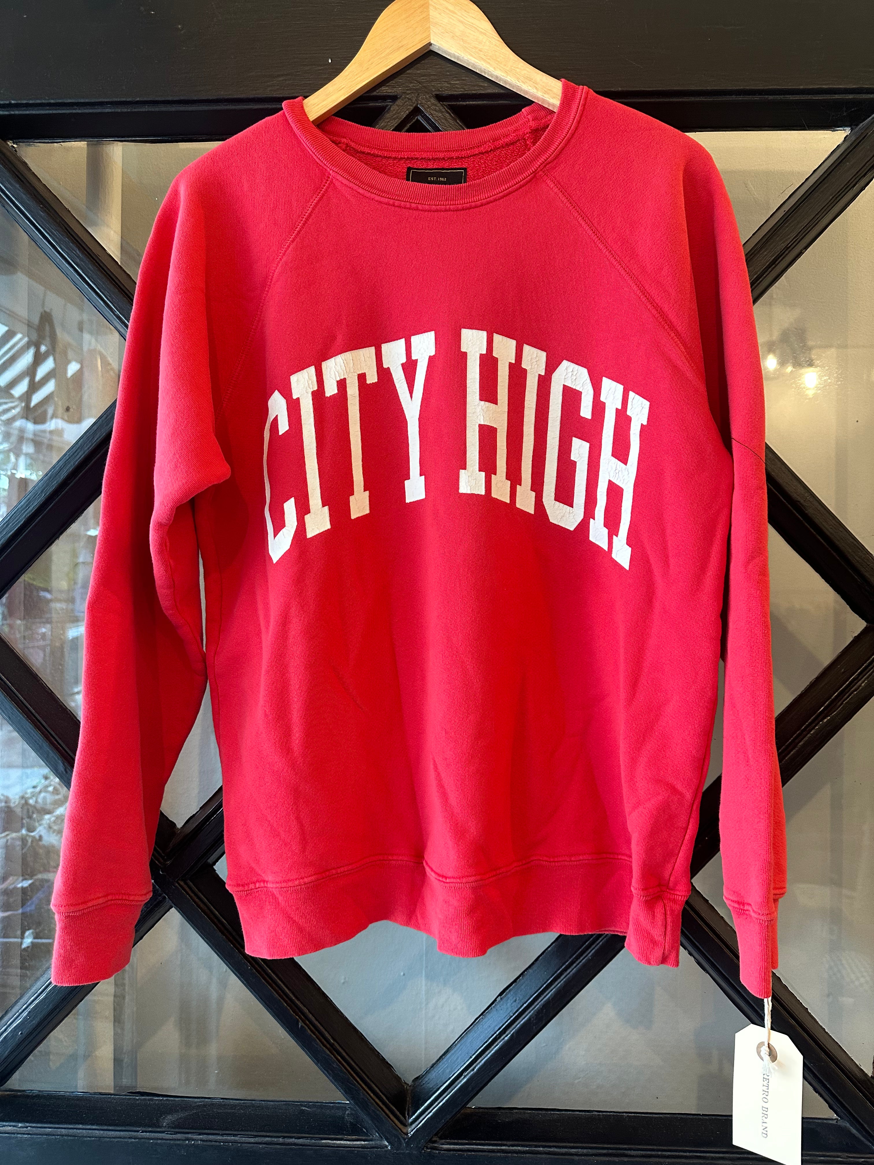 Retro Brand Unisex Vintage City High Sweatshirt
