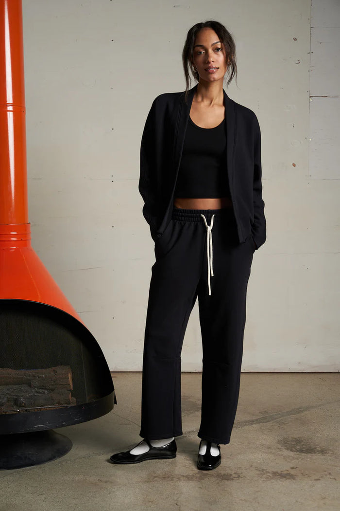 Perfect White Tee Olivia Fleece Open Cardigan