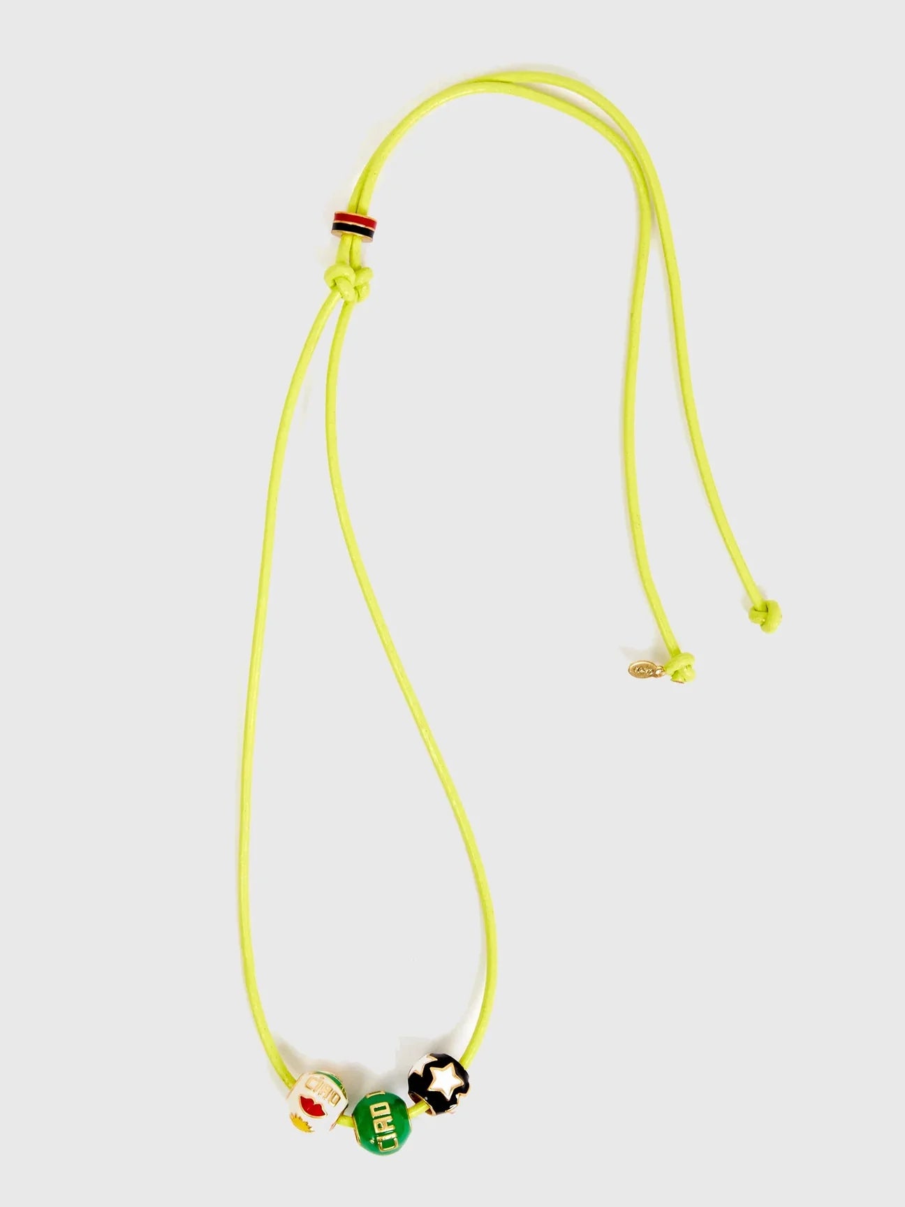 Clare V Beaded Cord Necklace 21317