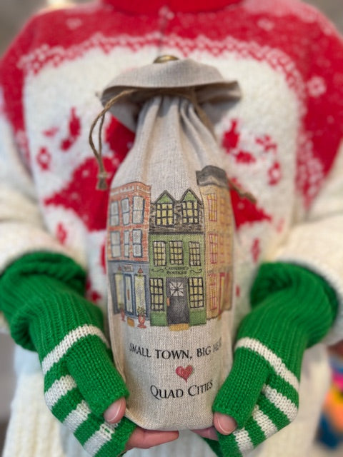 French Graffiti Small Town Big Heart Wine Bag