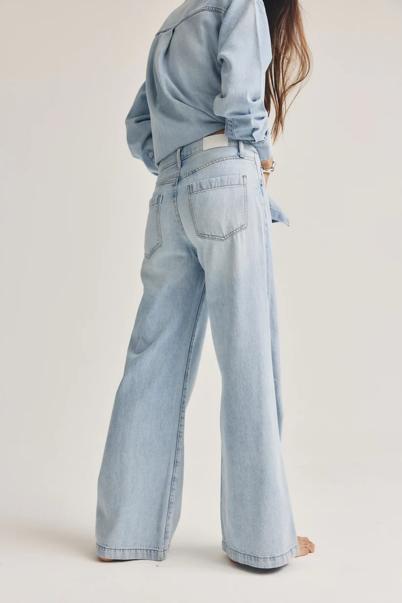Pistola Jaydn Mid Rise Palazzo Jean Chateau