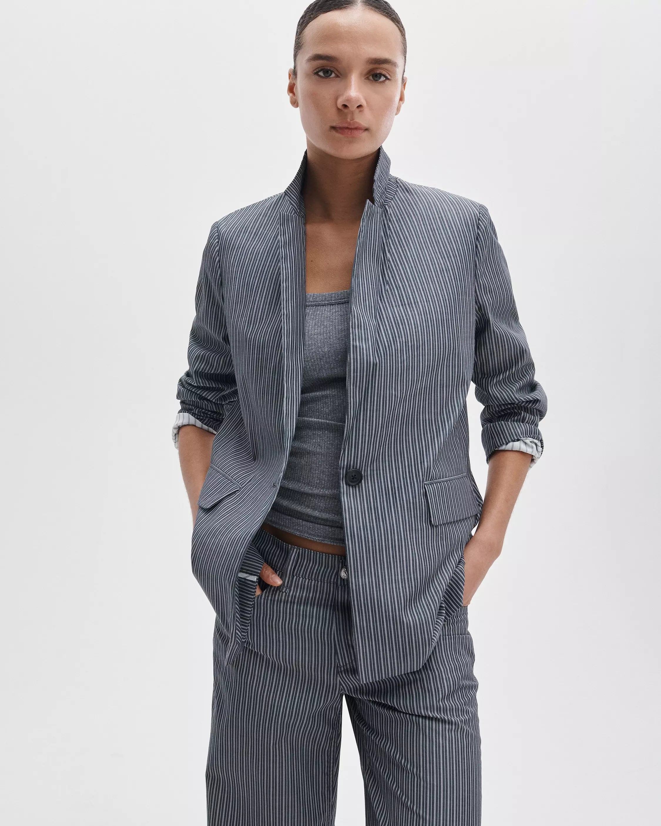 Rag and Bone Jennie Poplin Blazer