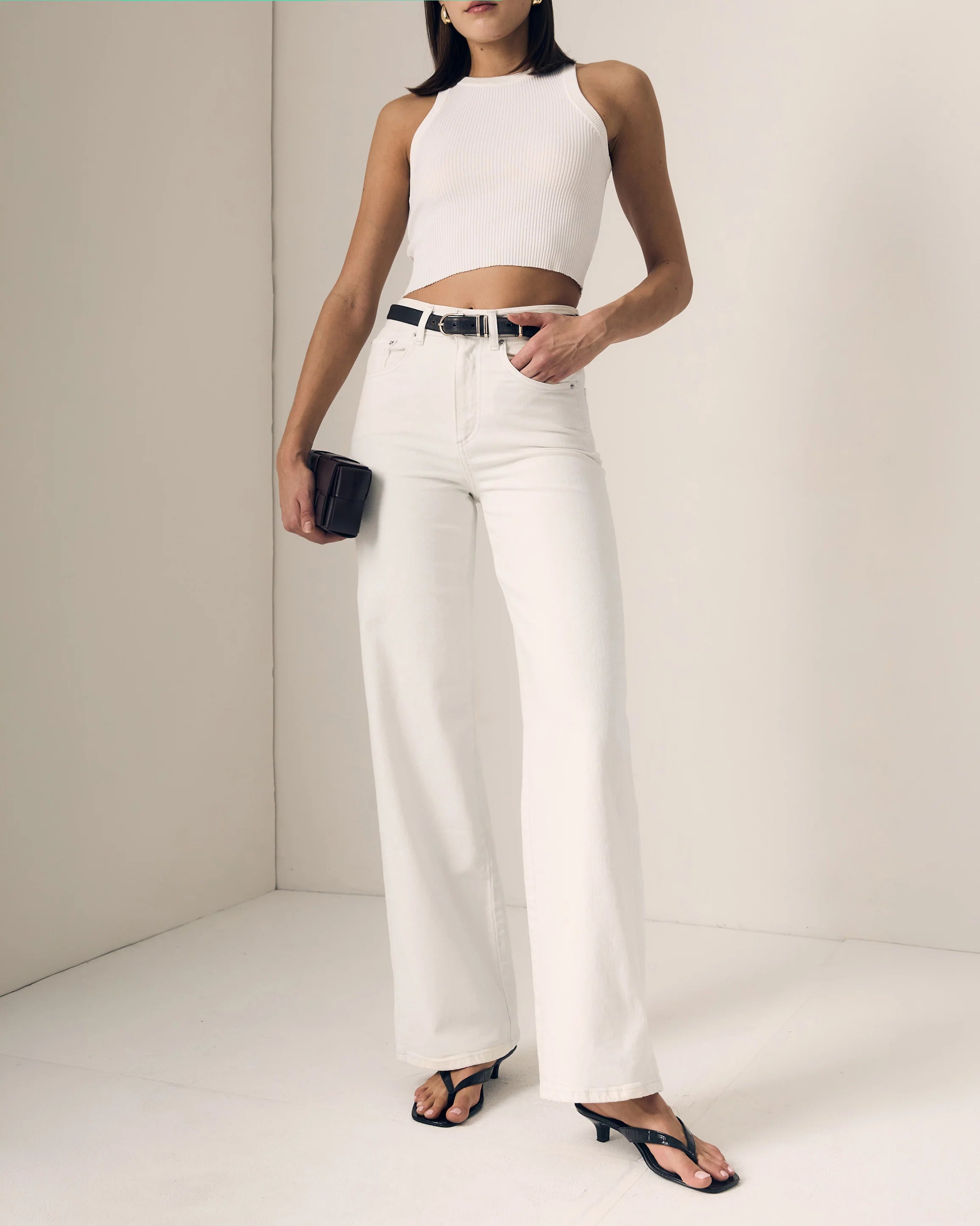 Le Jean Juliette Wide Leg Jeans