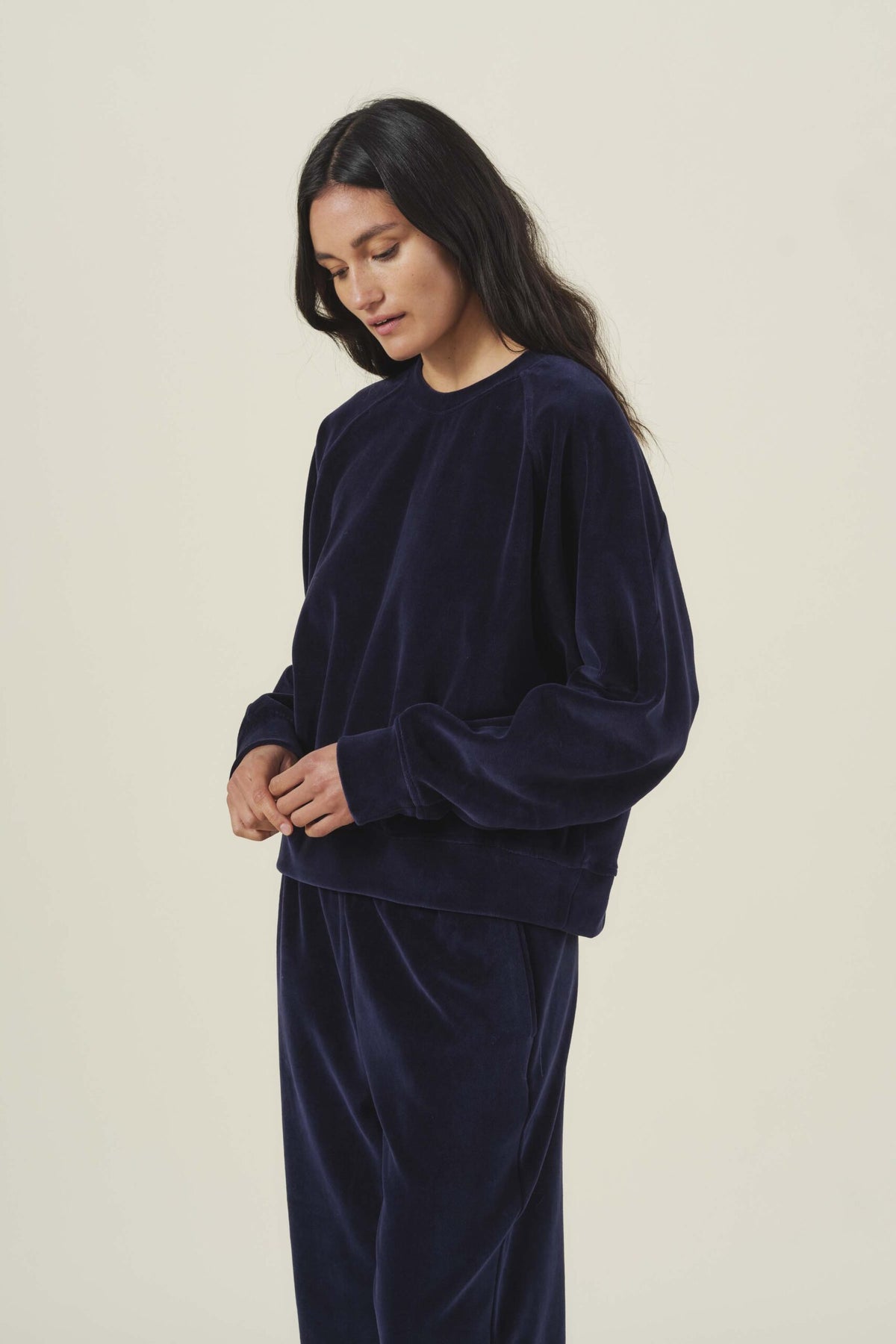 Velvet by Graham and Spencer Callie Velour Sweatshirt