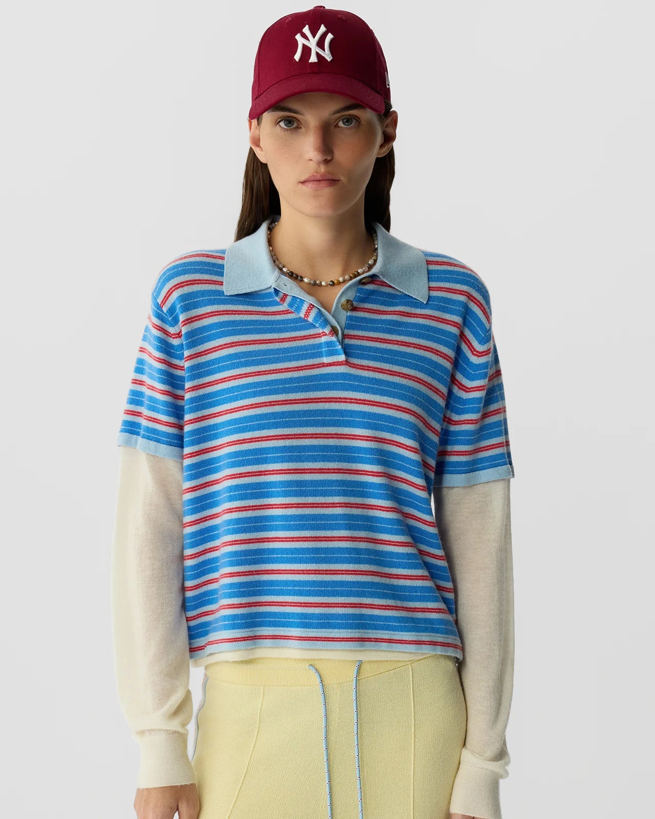 Guest in Residence Layered Rugby Shirt