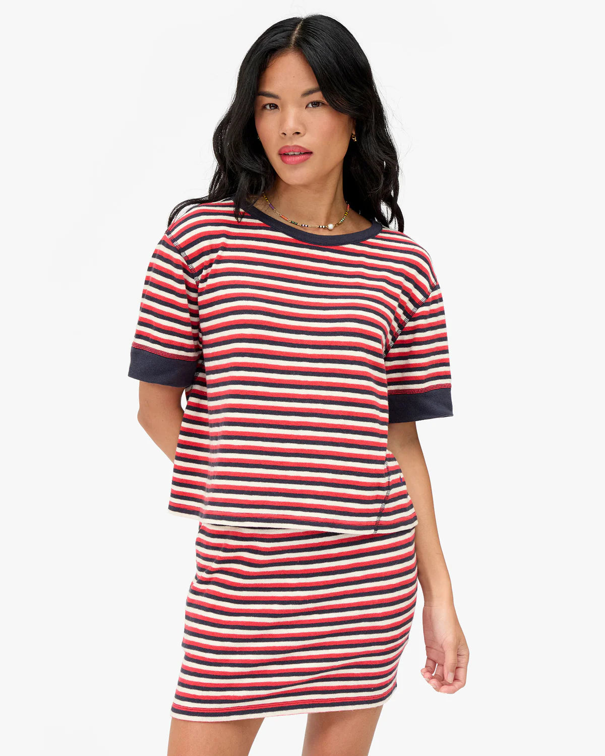 Clare V. Le Bateau Tee CVA1000726-NVCRC-S