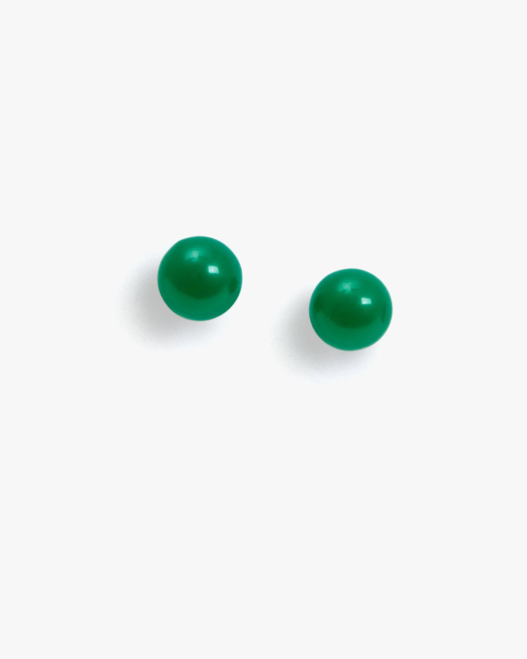 Clare V. Le Bead Stud Earrings CVJ1000657-EMRLD-OS