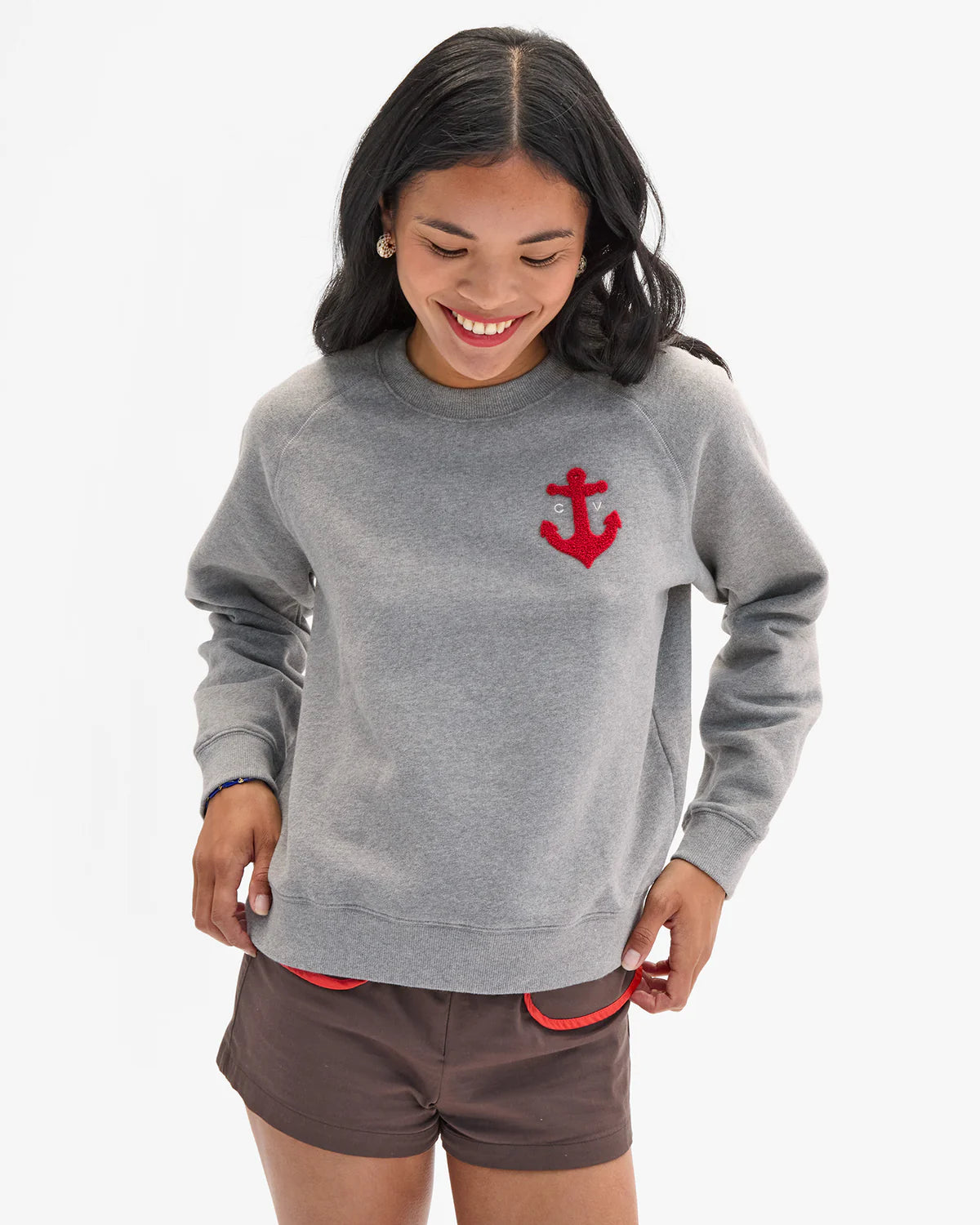 Clare V. Le Court Sweatshirt CVA1000529-GRYML