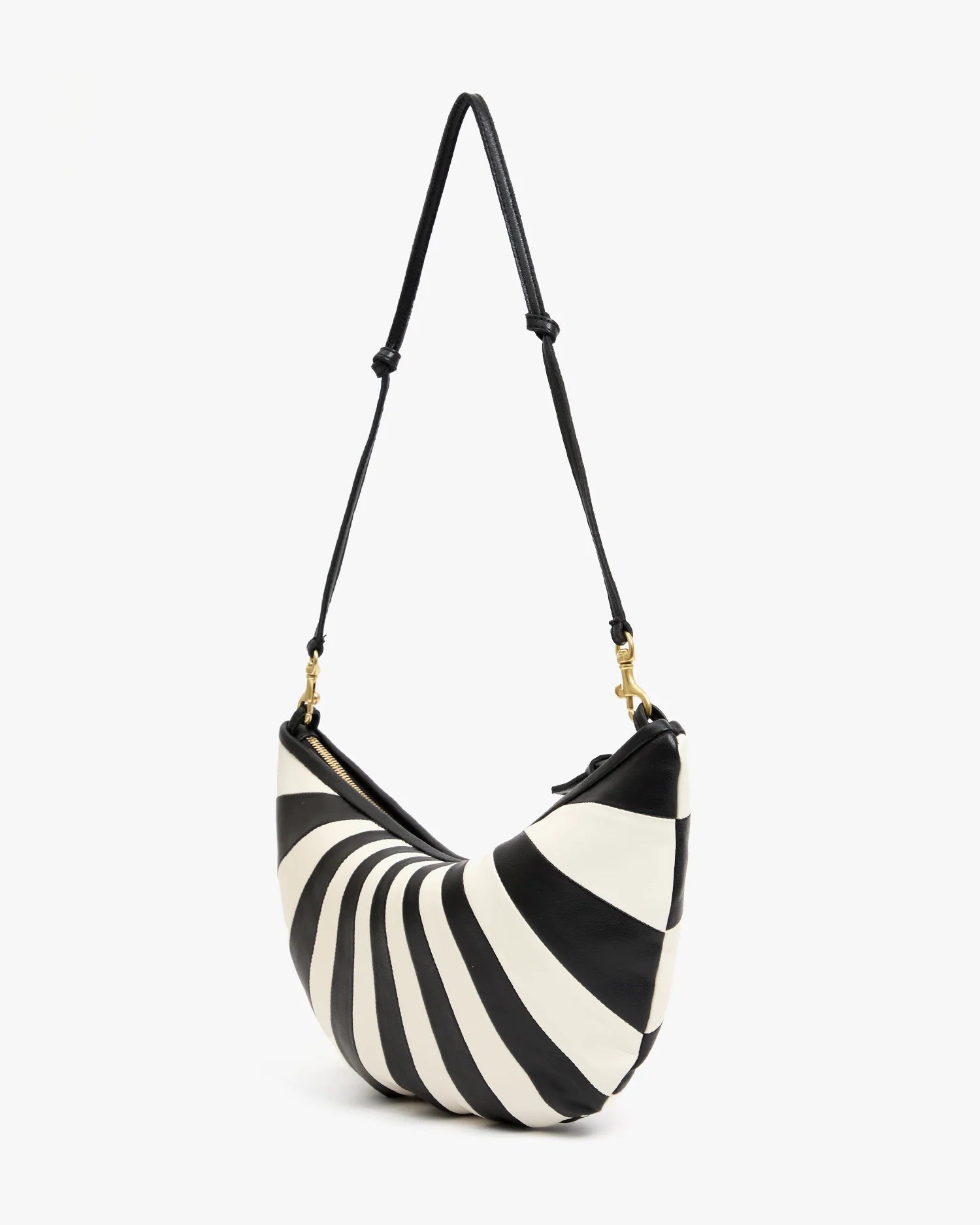 Clare V Lune Black and Cream Sunburst HB-SH-NT-100010