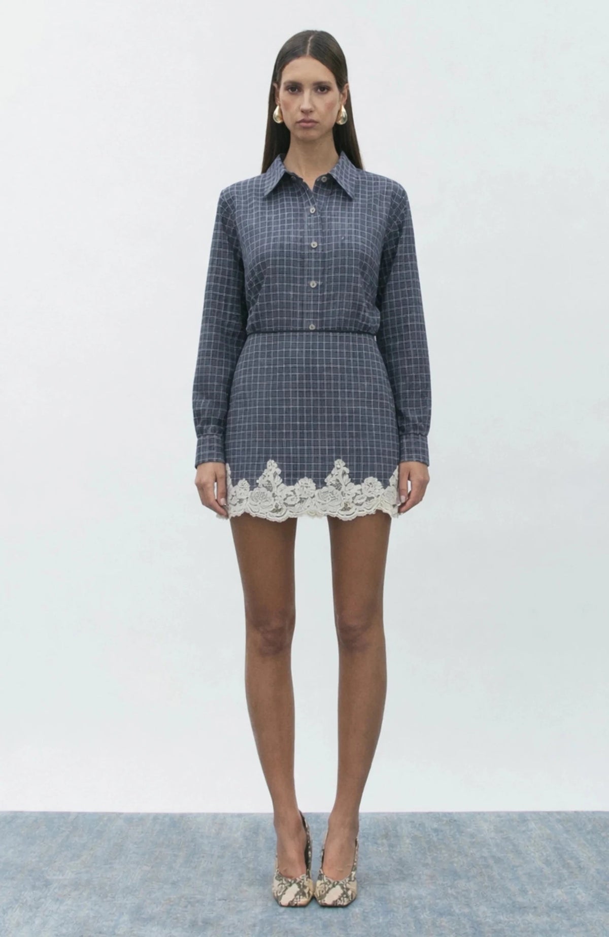 Maude Club Plaid Sora Top