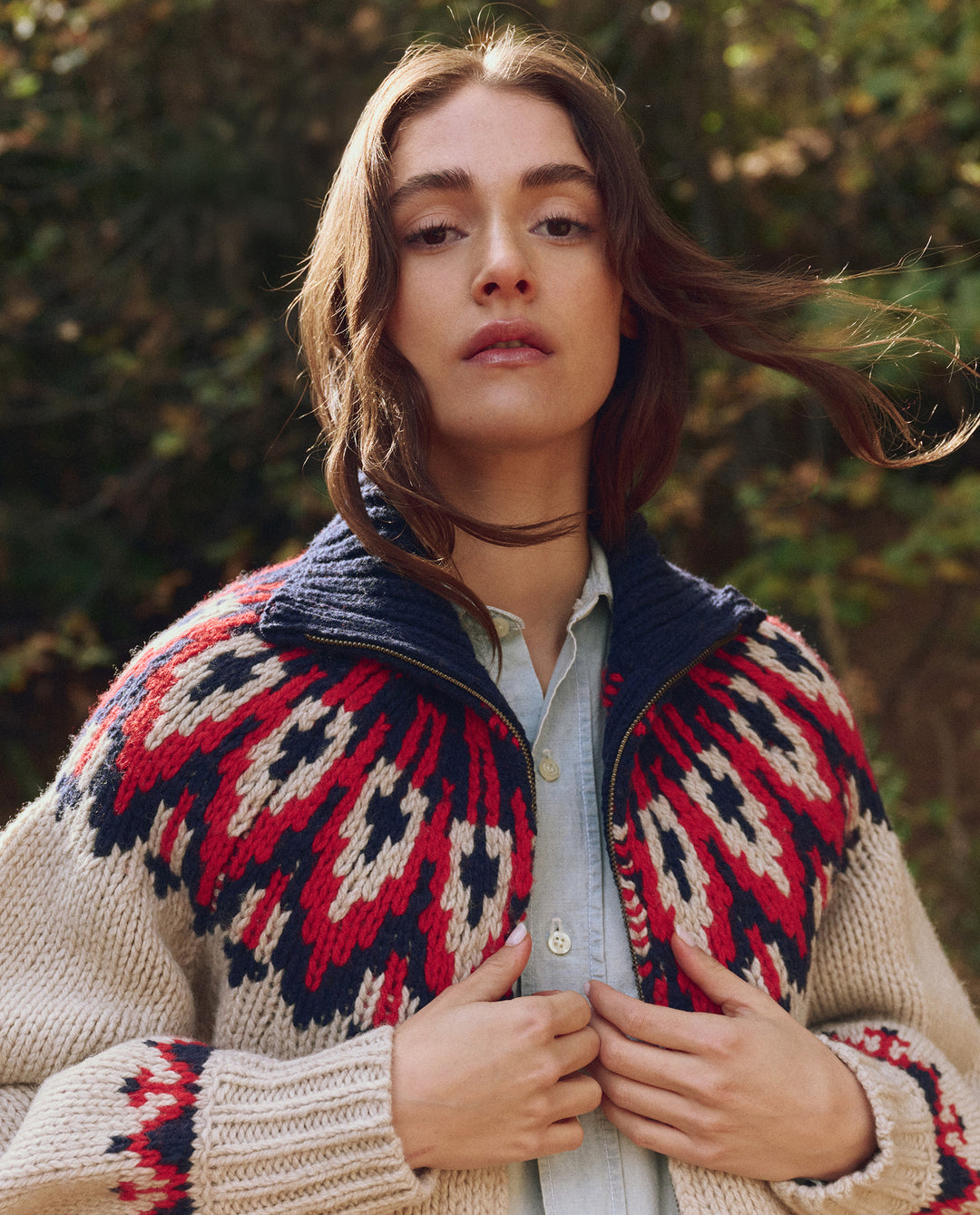 The Great The Nordic Sweater in Glacier Fair Isle