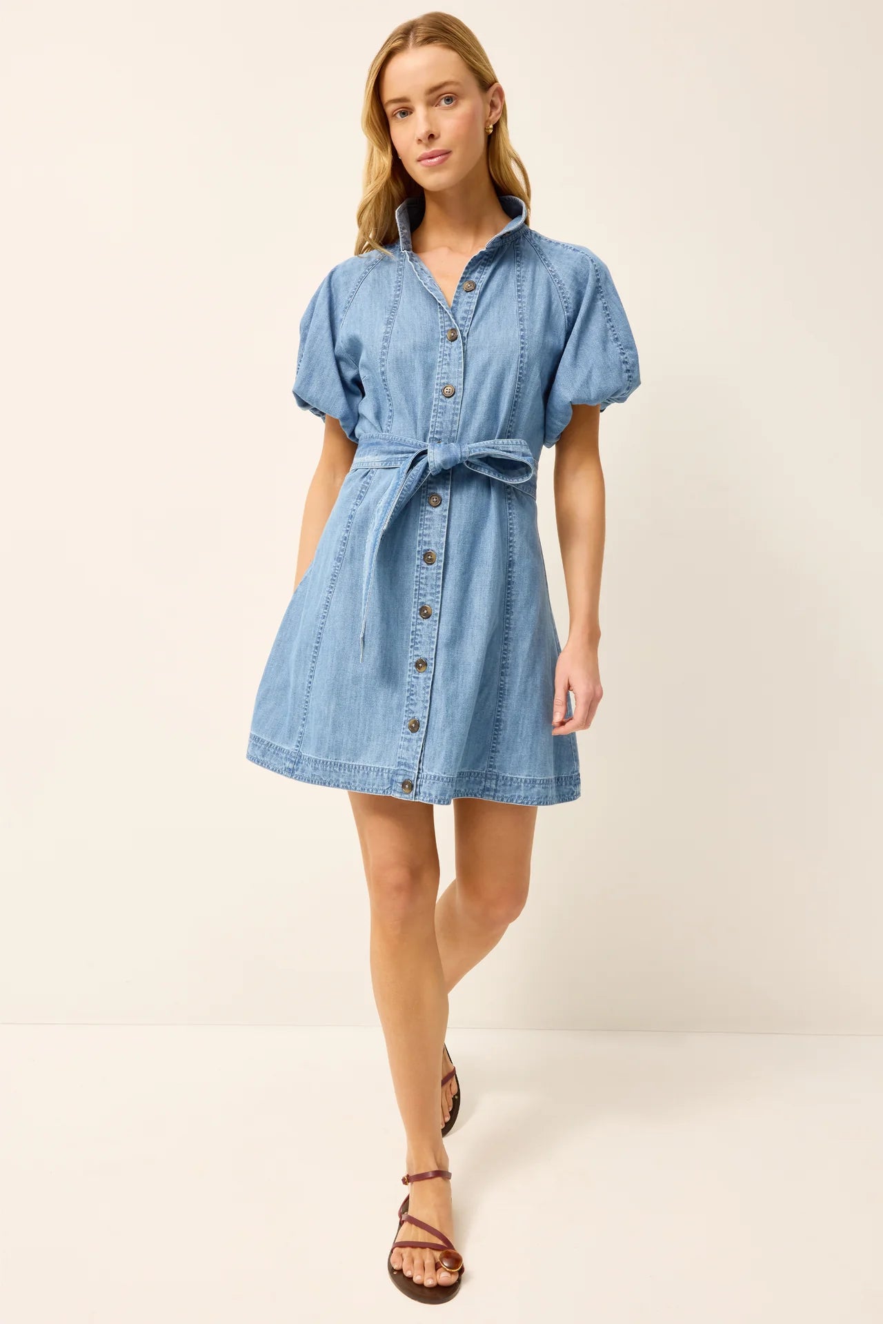 Marie Oliver Esther Puff Sleeve Dress