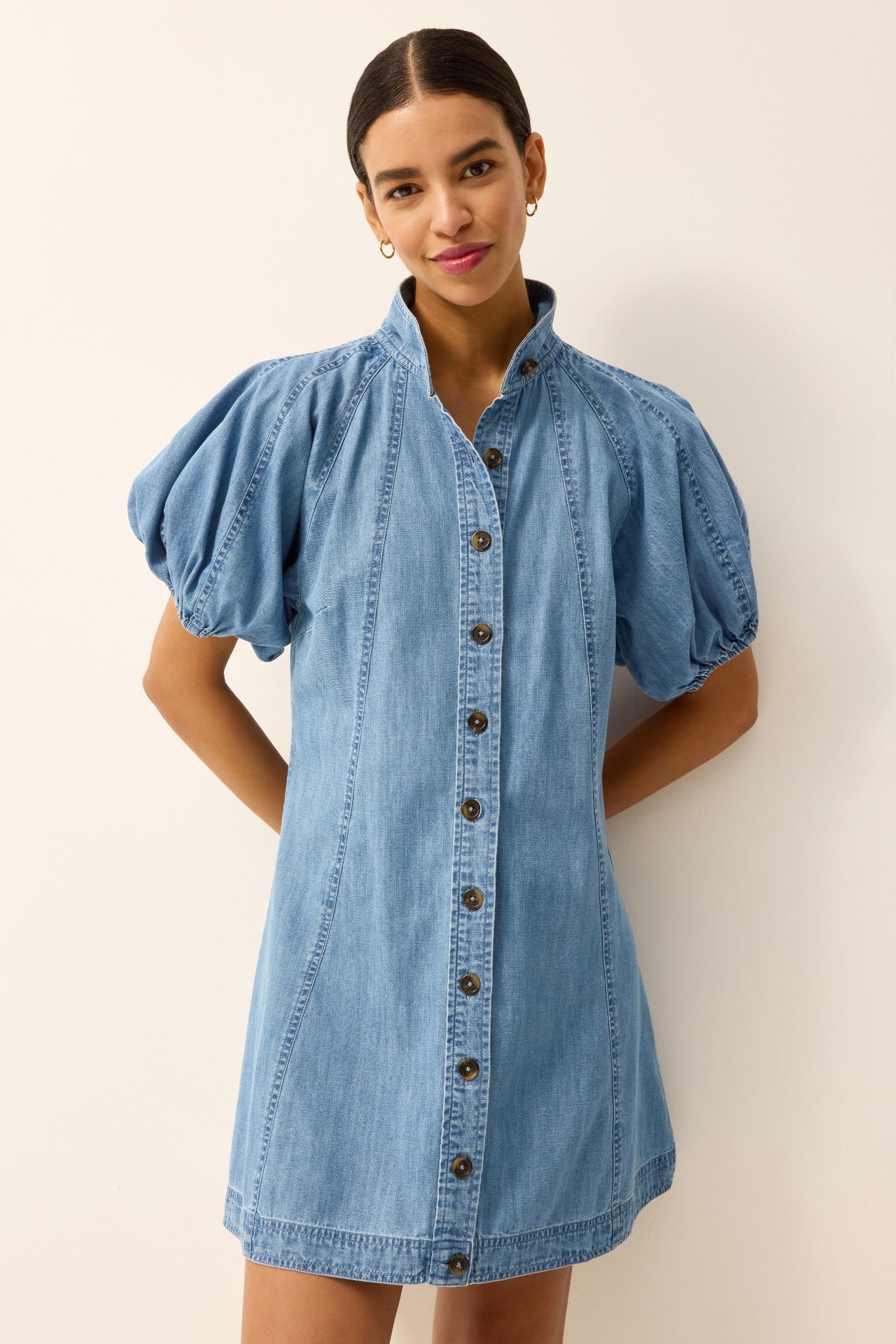 Marie Oliver Esther Puff Sleeve Dress