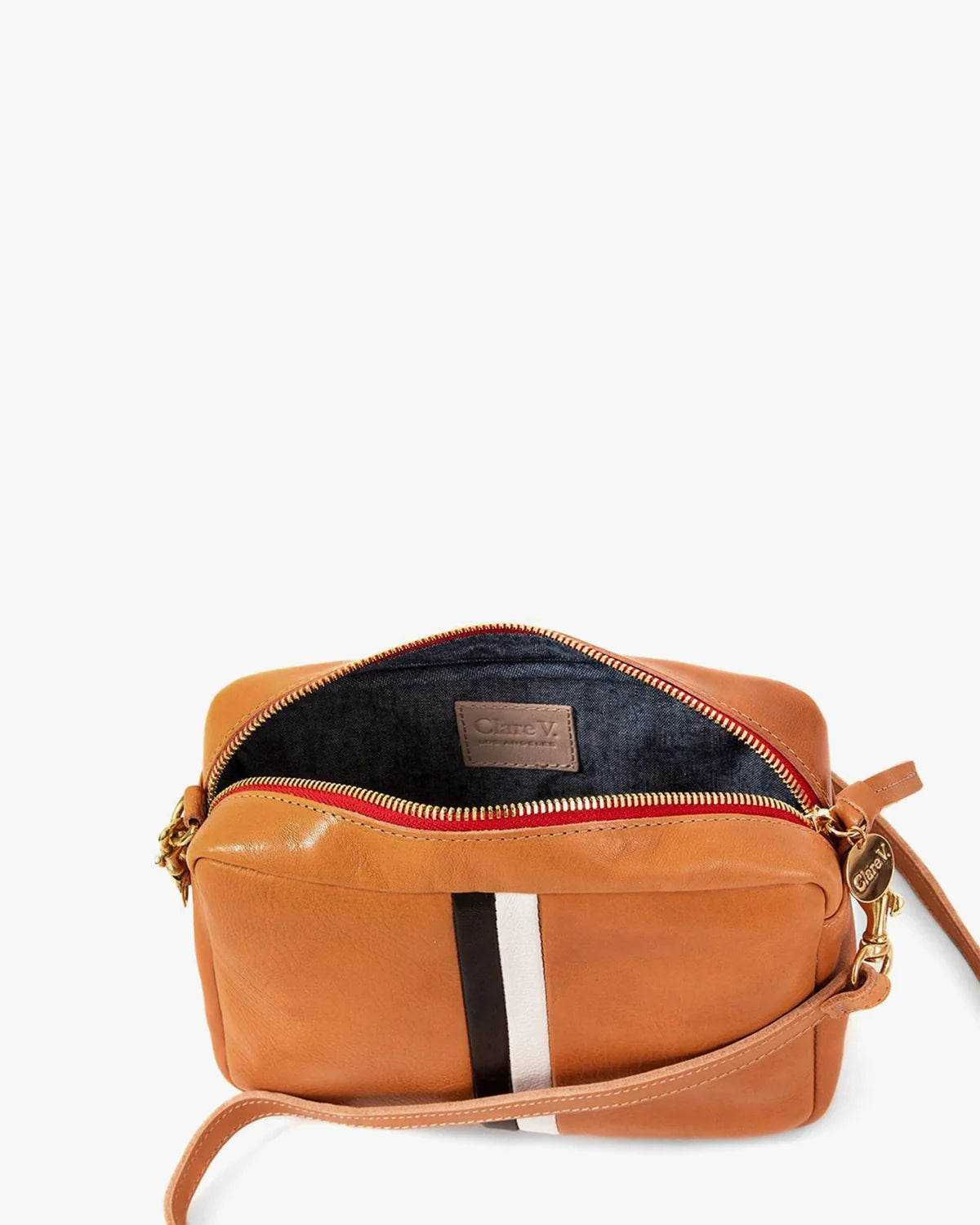 Clare V. Midi Sac Rustique w/ Nappa Goat Desert Inlay 1000711