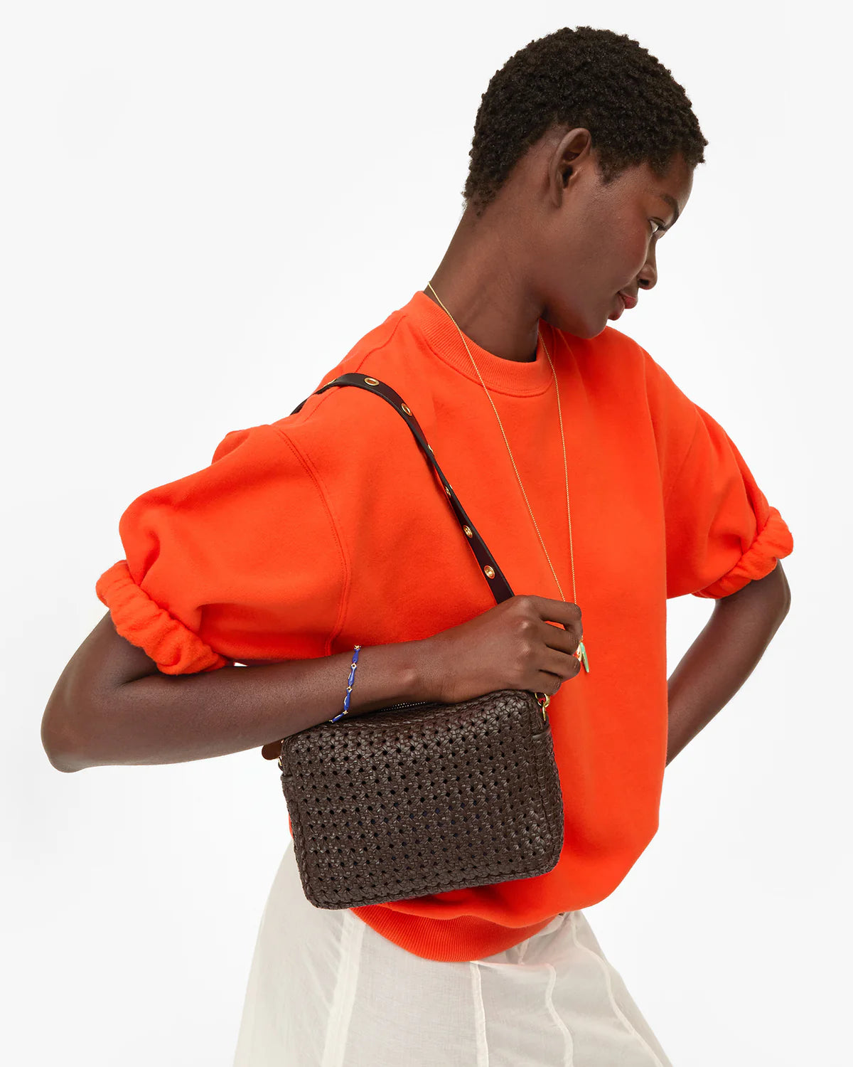 Clare V. Midi Sac Rattan CVH1000677