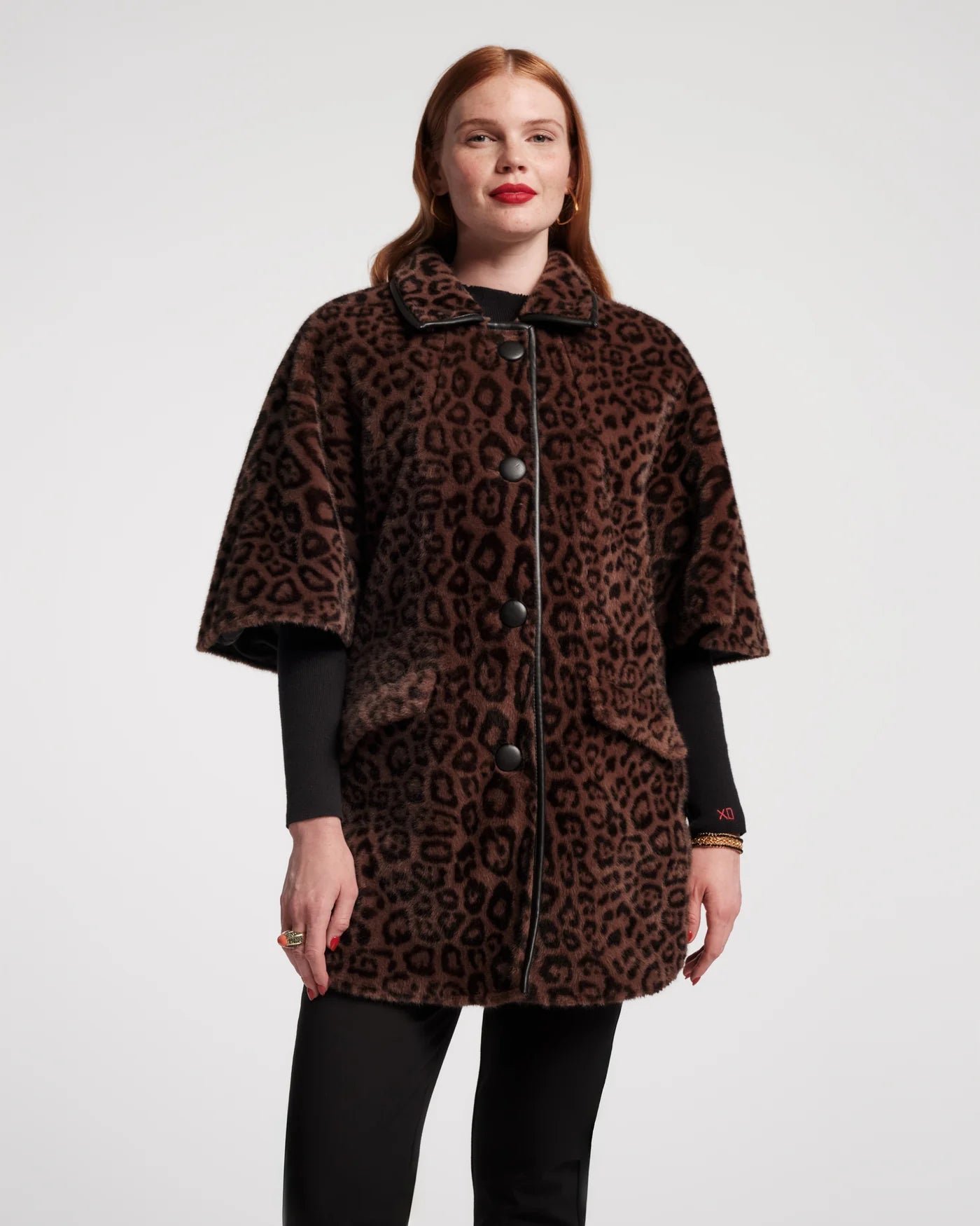 Frances Valentine Nico Faux Fur Poncho