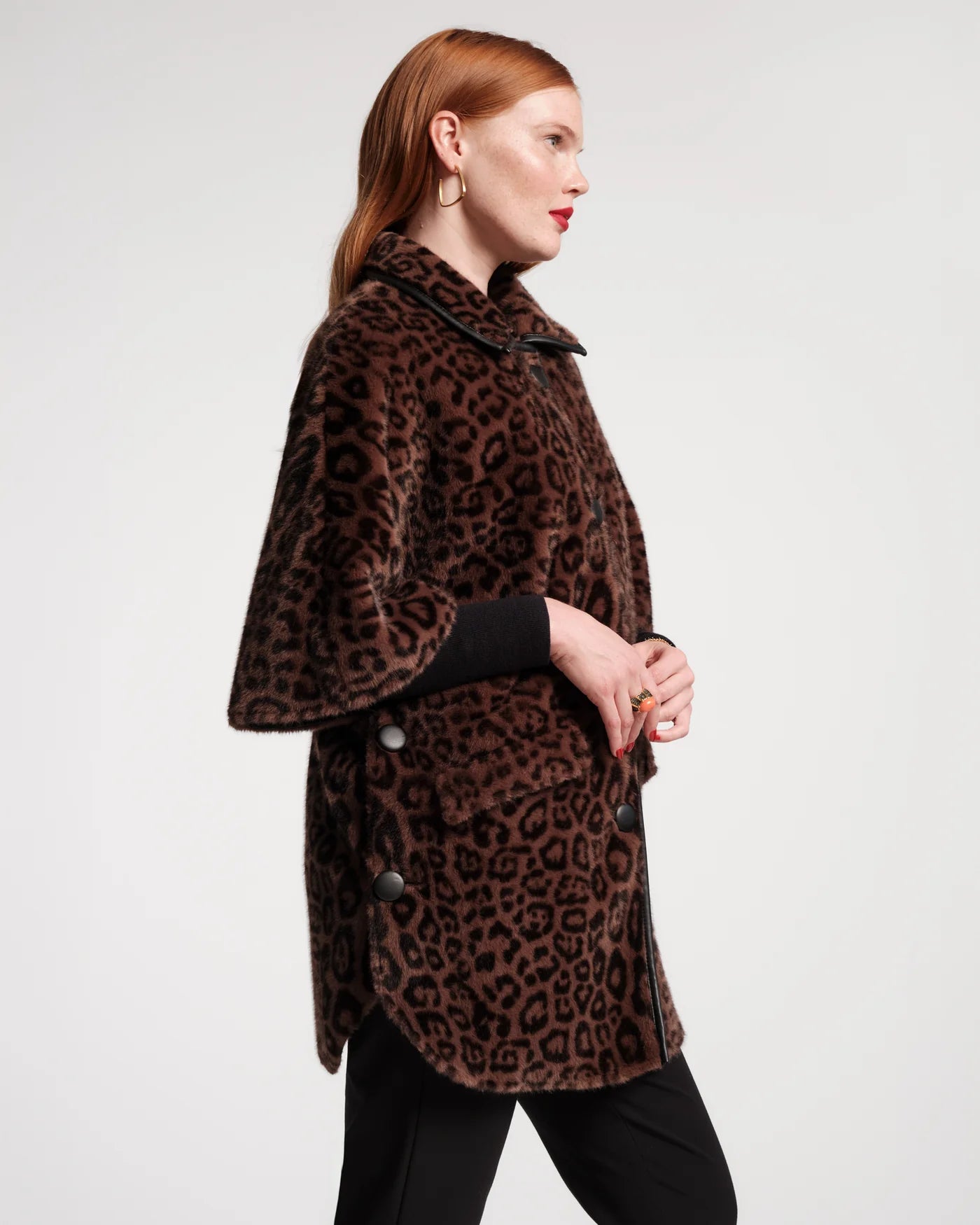 Frances Valentine Nico Faux Fur Poncho