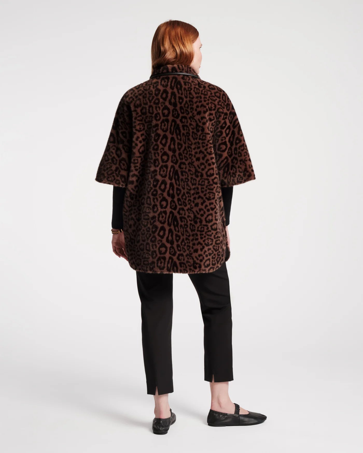 Frances Valentine Nico Faux Fur Poncho