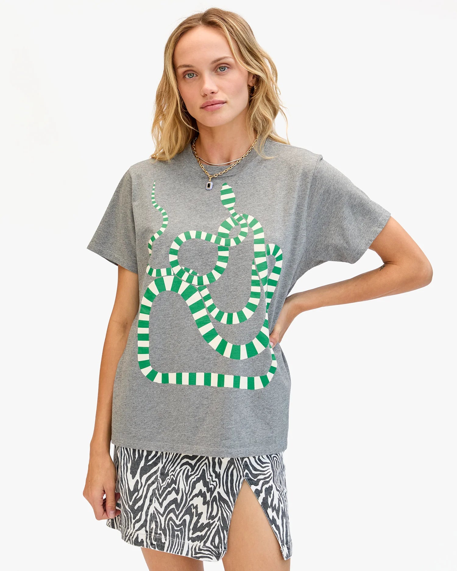 Clare V Original Tee Snake AP-TT-OG-100141