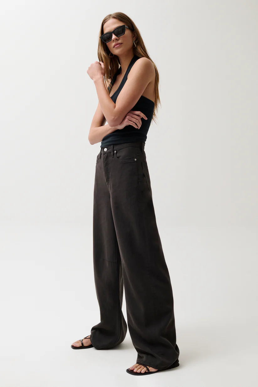 Psitola Sydney High Rise Linen Bowed Wide Pant