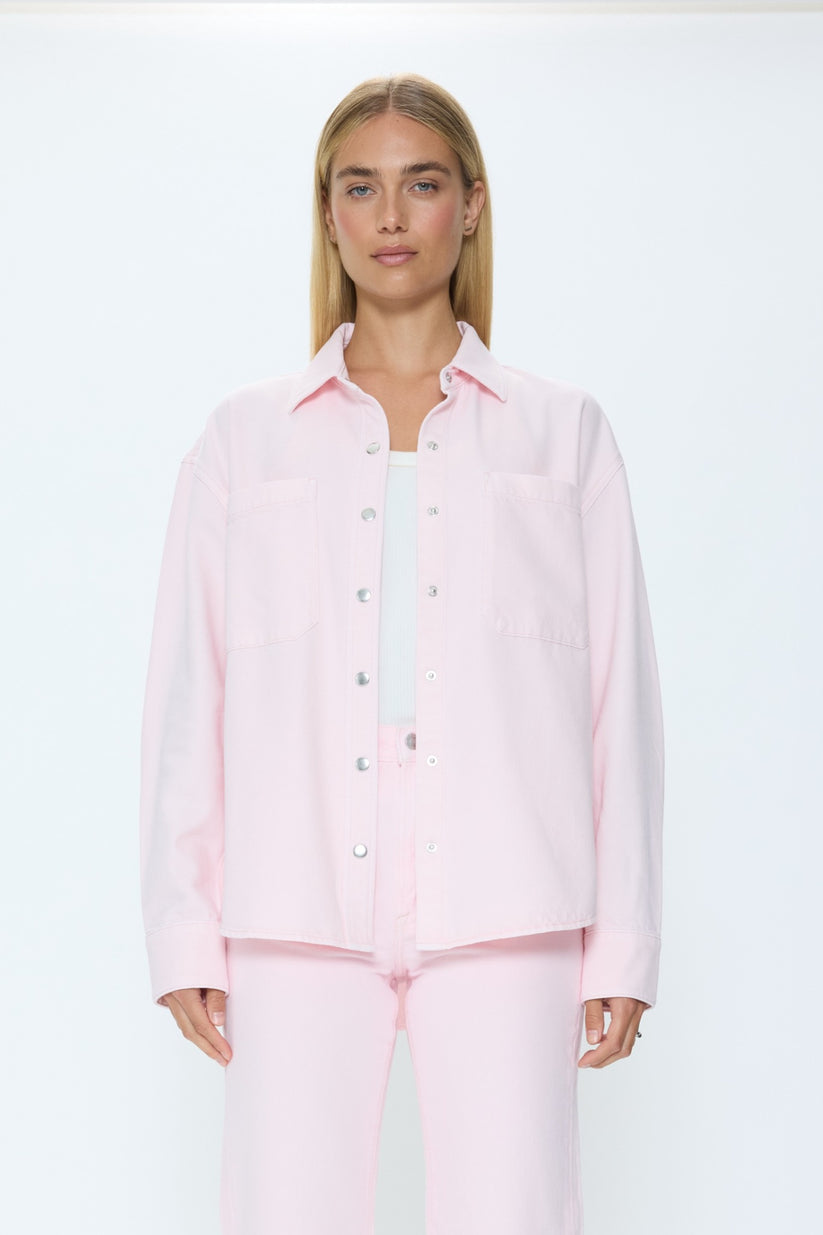 Pistola Elin Fluid Denim Shacket - Blush